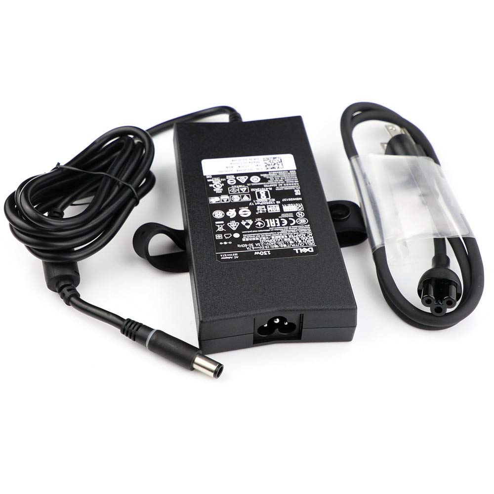 Dell 130W Watt AC DC 19.5V Power Adapter Battery Charger Brick with Cord used