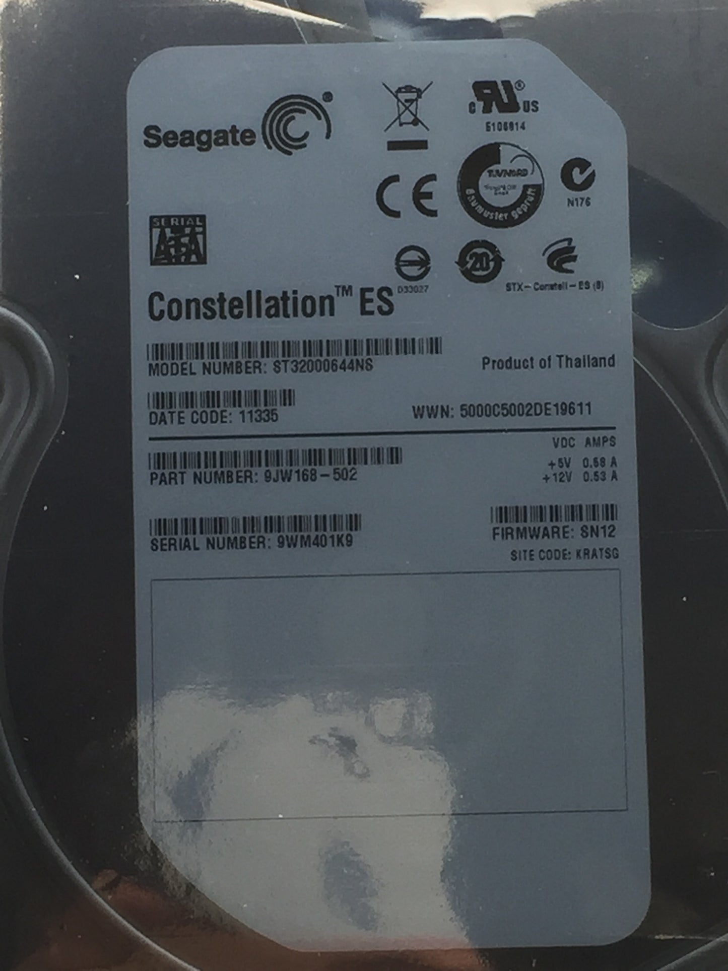 Seagate Constellation ES 2TB 3.5" Enterprise Hard Drive ST32000644NS ZERO HOURS
