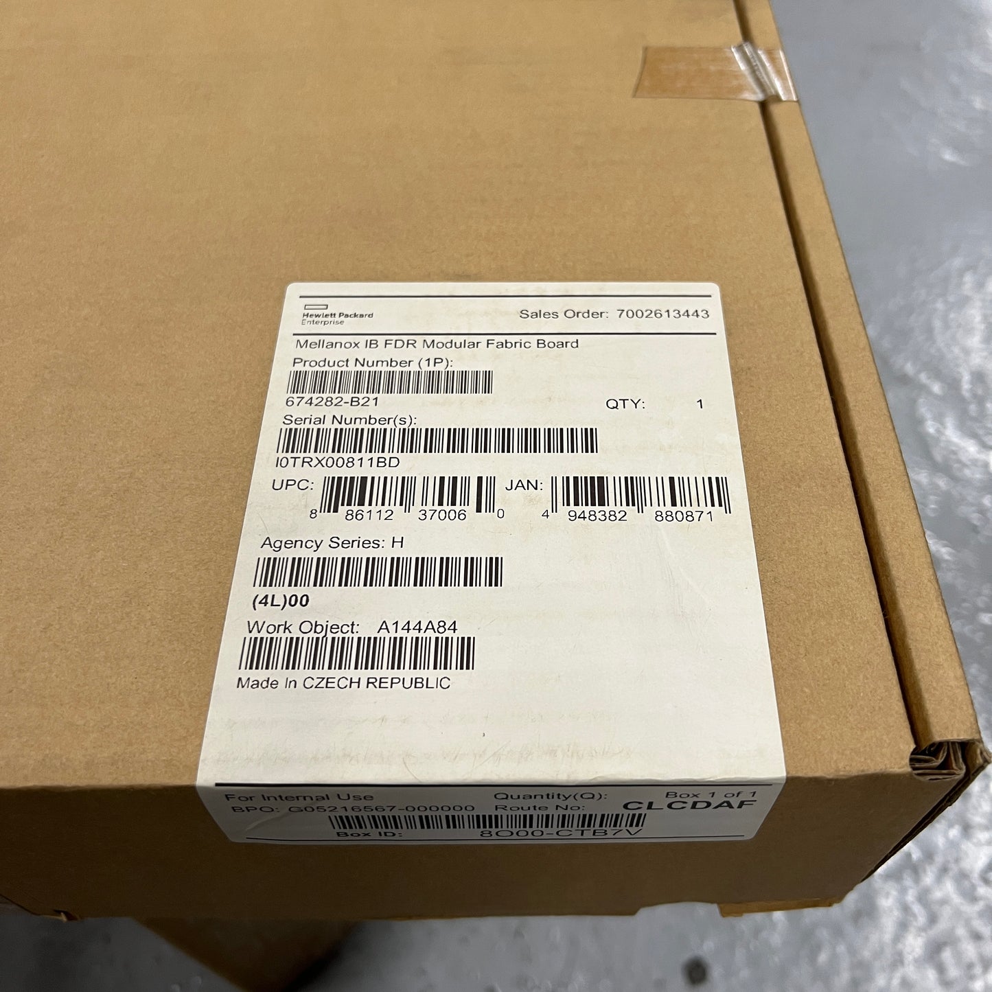 HPE Mellanox IB FDR Modular Fabric Board 674282-B21 687094-001