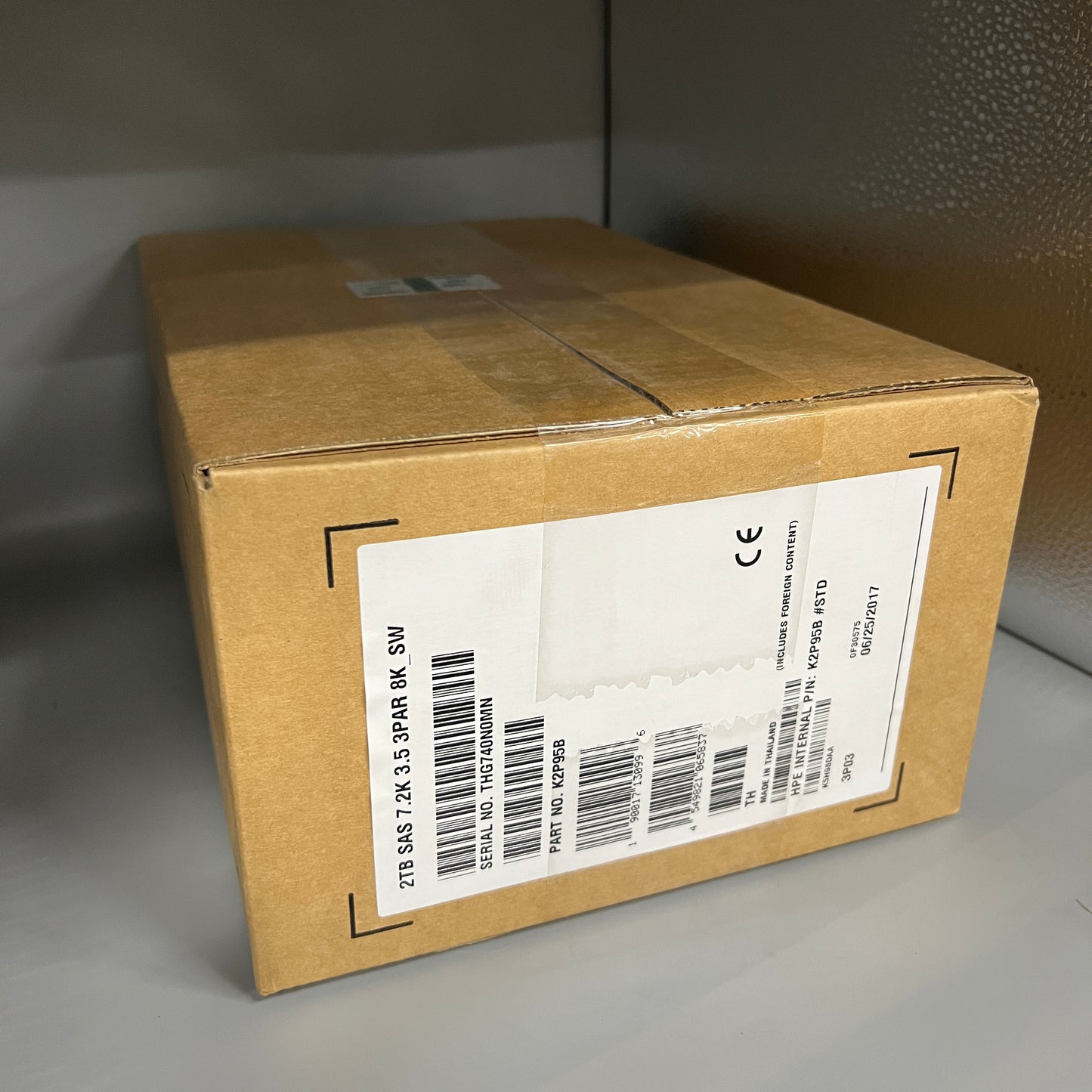HPE K2P95B 2TB SAS 7200RPM 12Gb/s 3Par Storeserv 8000 3.5inch LFF Nearline Hard Drive With Tray