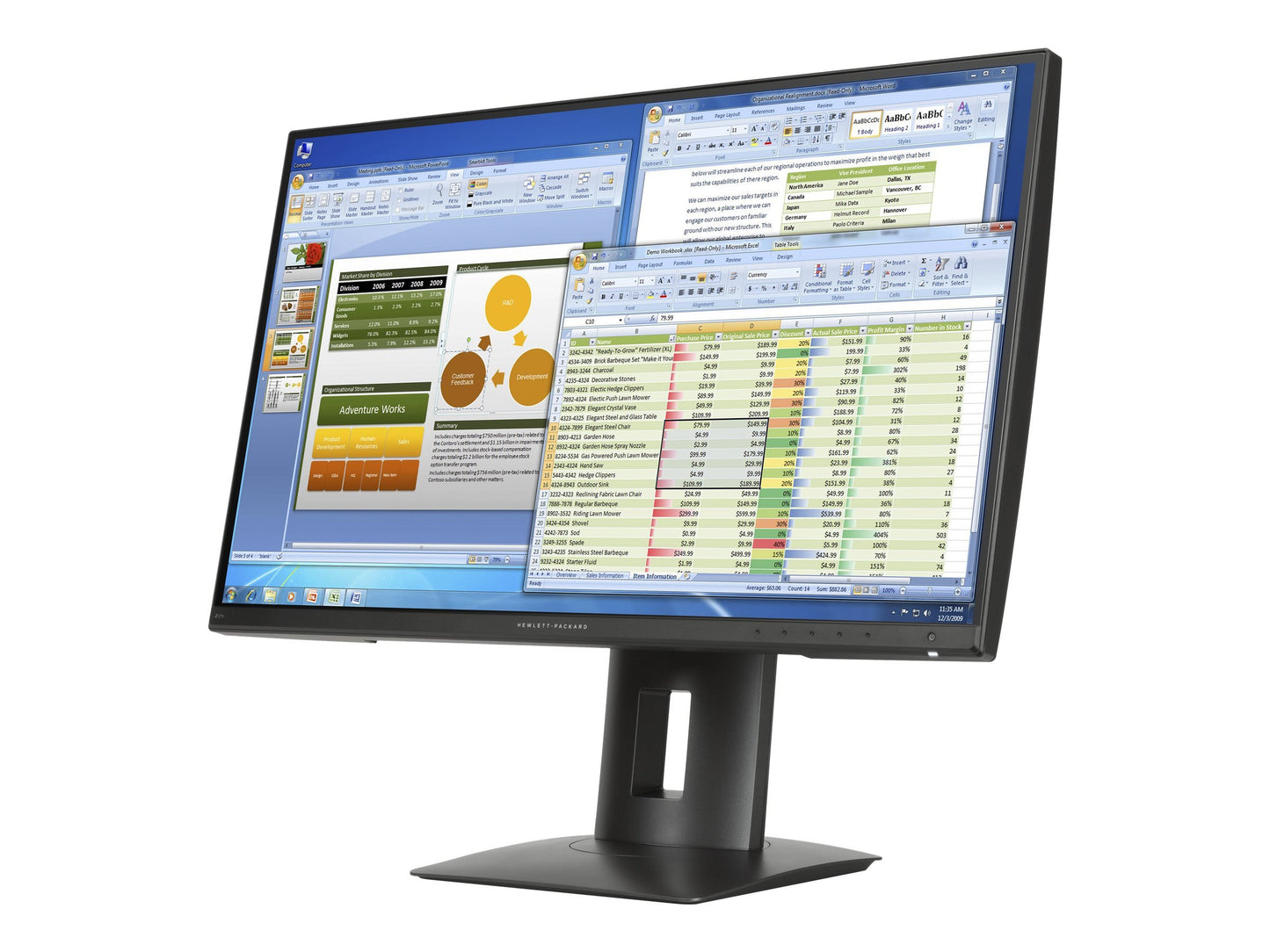 HP K7C09A8#ABA Z27n 27'' Quad HD LED-Backlit Monitor, Black used Grade B