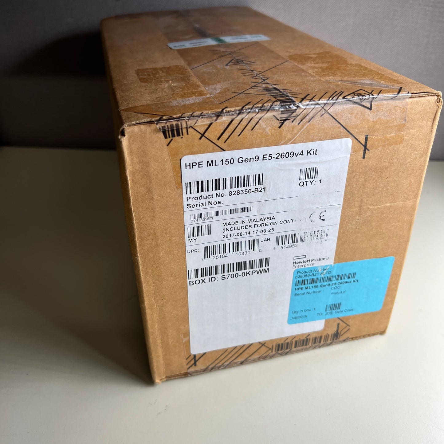 Brand New HPE ML150 Gen9 E5-2609v4 Kit 828356-B21 Intel XEON