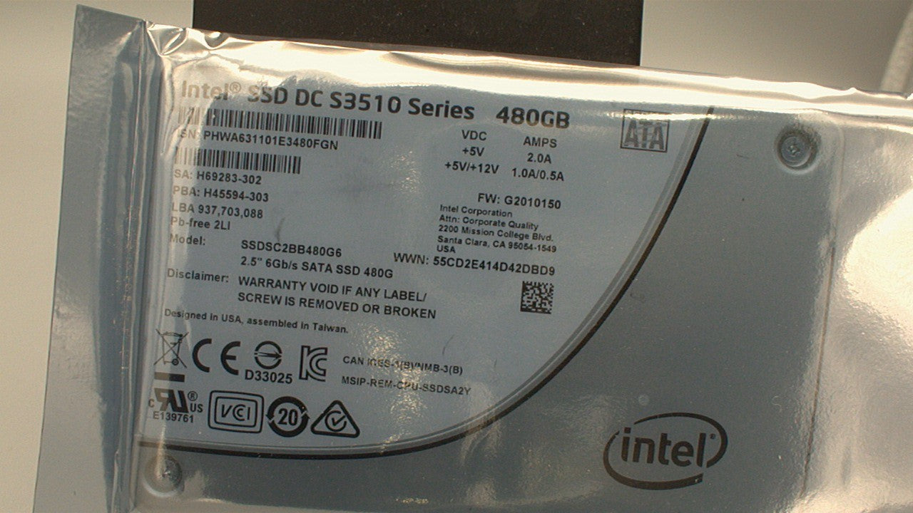 Intel DC S3510 480GB Enterprise SSD SSDSC2BB480G6R used