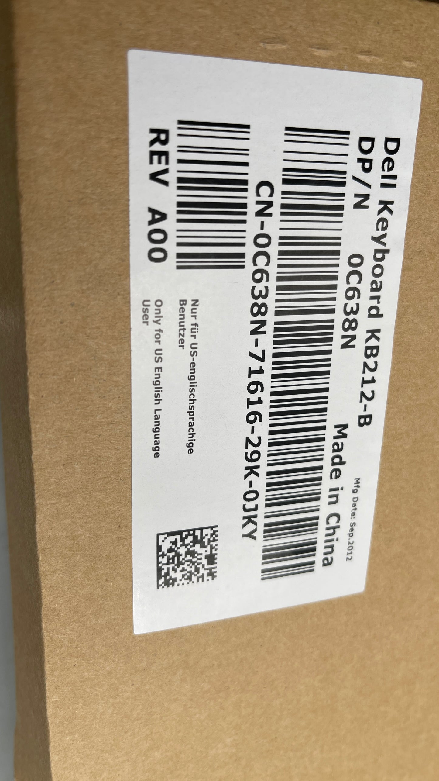 Dell OEM Genuine Wired USB 104-key Black Keyboard 5P02F KB4021 KB212-B