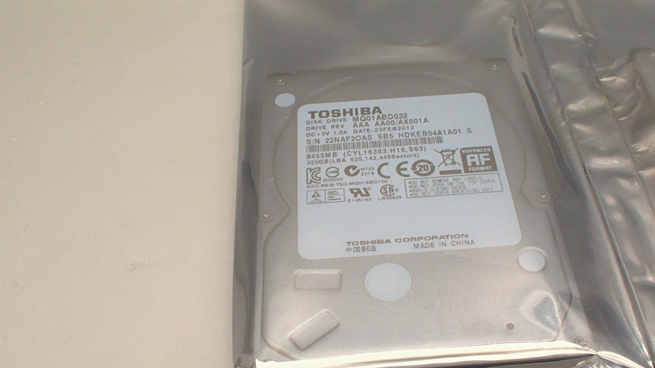 Toshiba MQ01ABD032 320GB used,