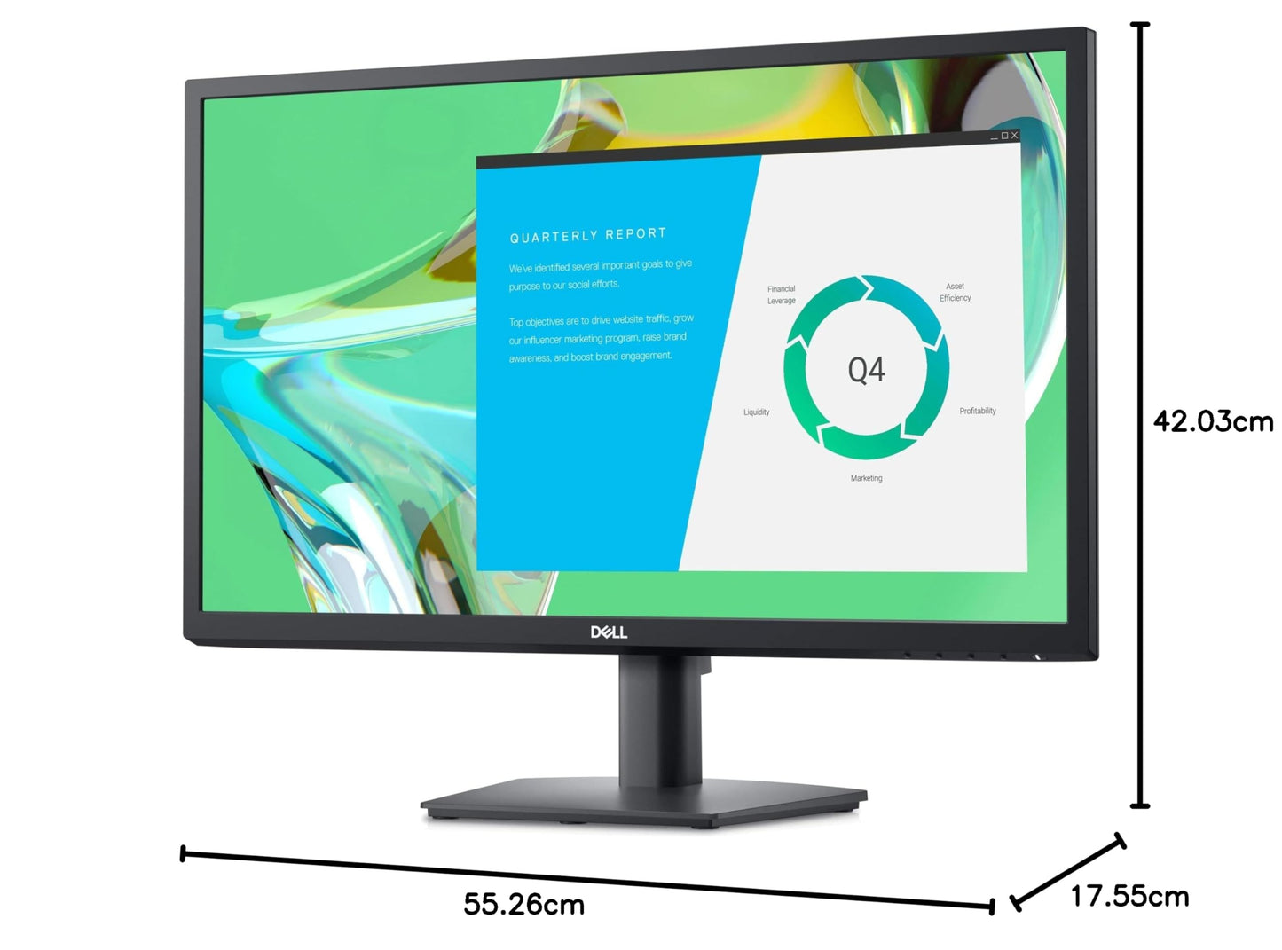Dell E2422HN 23.8" LED LCD Monitor - 16:9 - Black Grader A