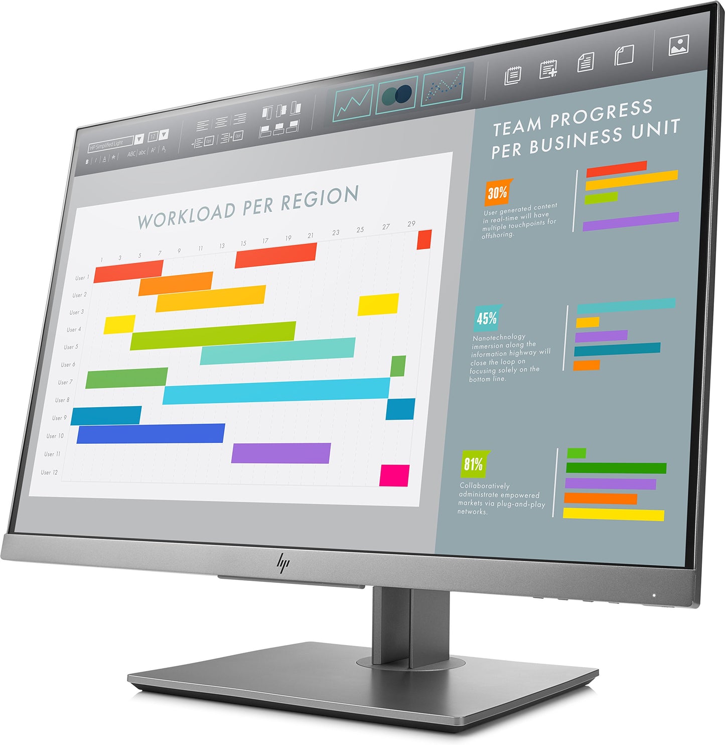 HP EliteDisplay E243i 24-Inch LED-Lit Monitor used Grade B
