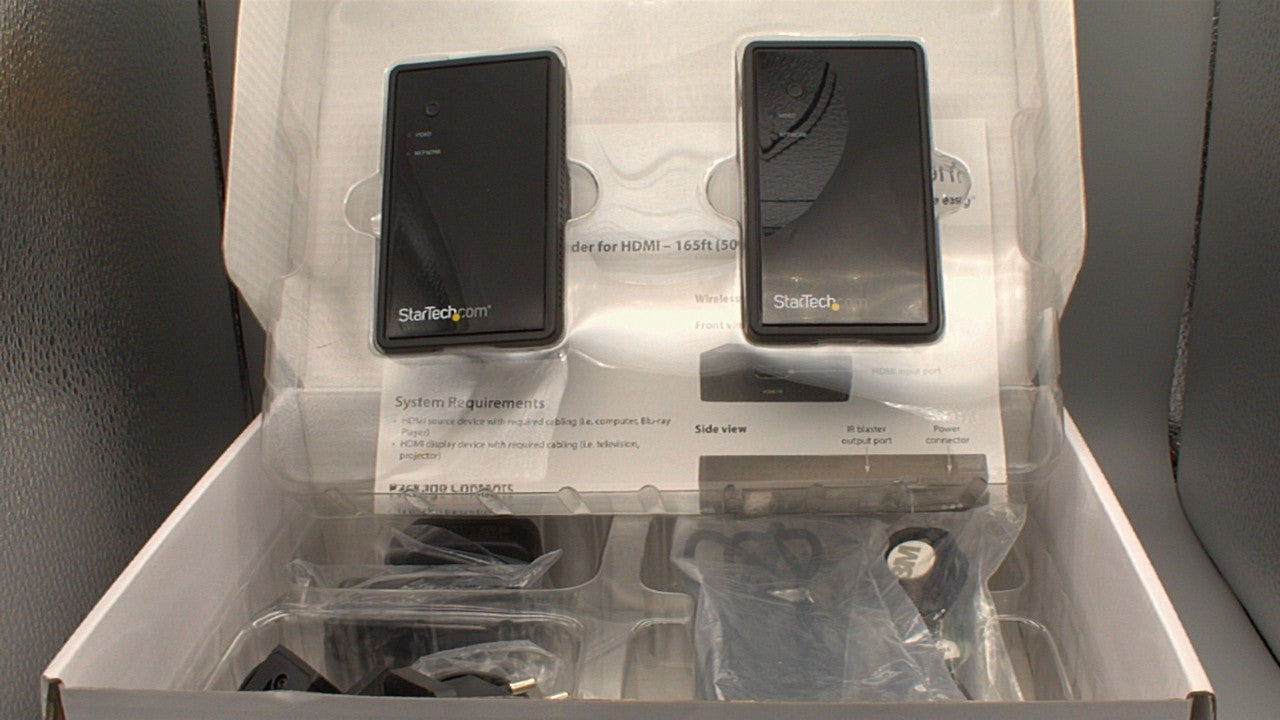 StarTech ST121WHD2 HDMI Over Wireless Extender - Wireless HDMI Video - 1080p Used