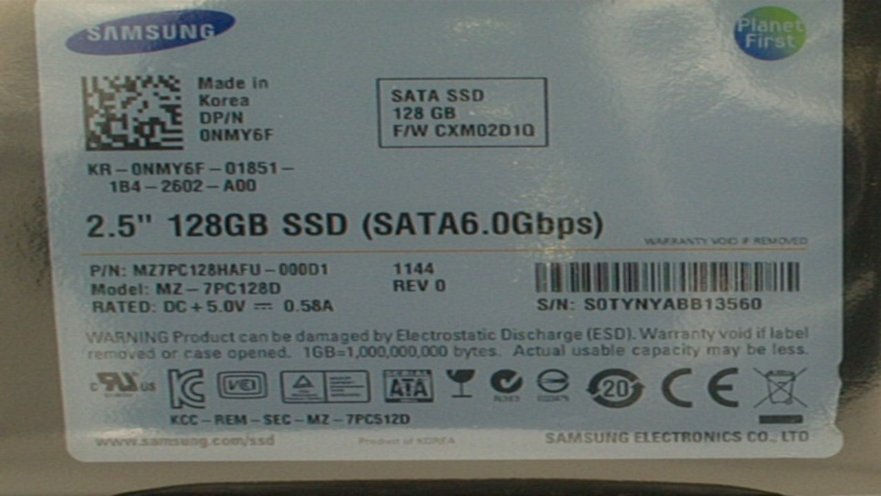 MZ7PC128HAFU Samsung PM830 Series 128GB MLC SATA 6Gbps 2.5-Inch Internal Solid State Drive used