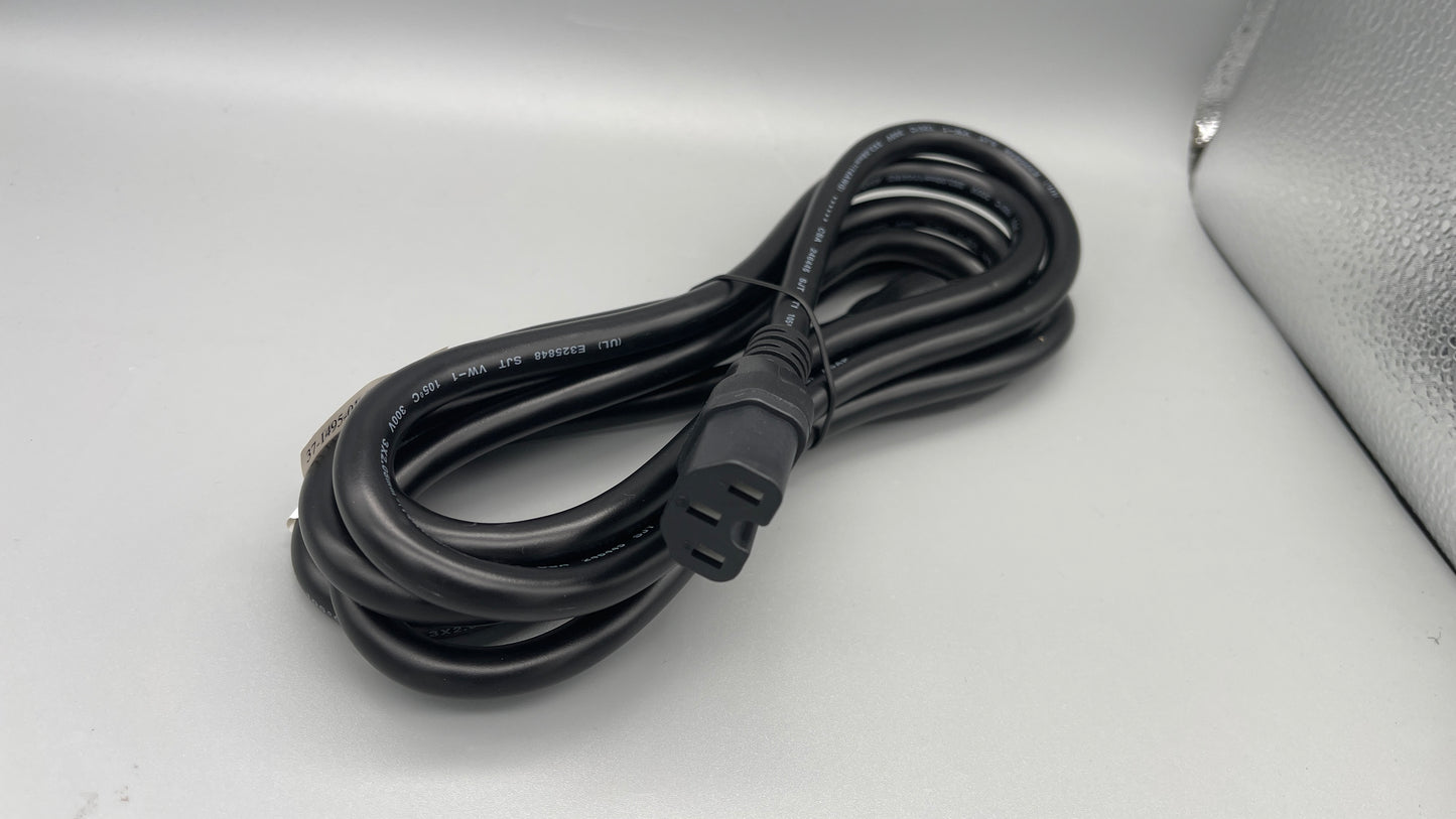 Luxshare 37-1495-01 6ft Notched Plug 3 Prong AC Power Cord
