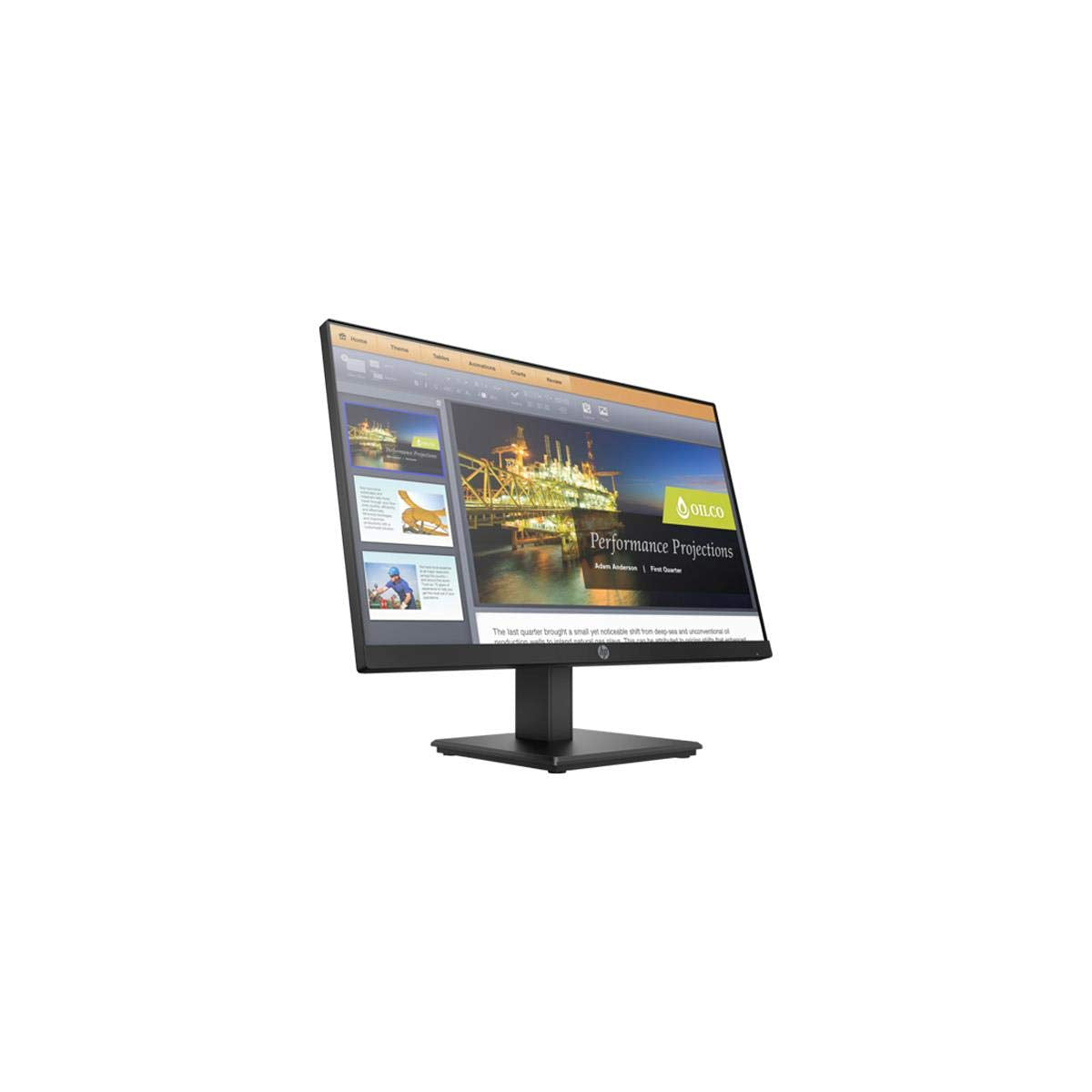HP P224 21.5 Inch Full HD LED LCD Monitor - HDMI - DisplayPort - 1920 x 1080, Black used Grade B