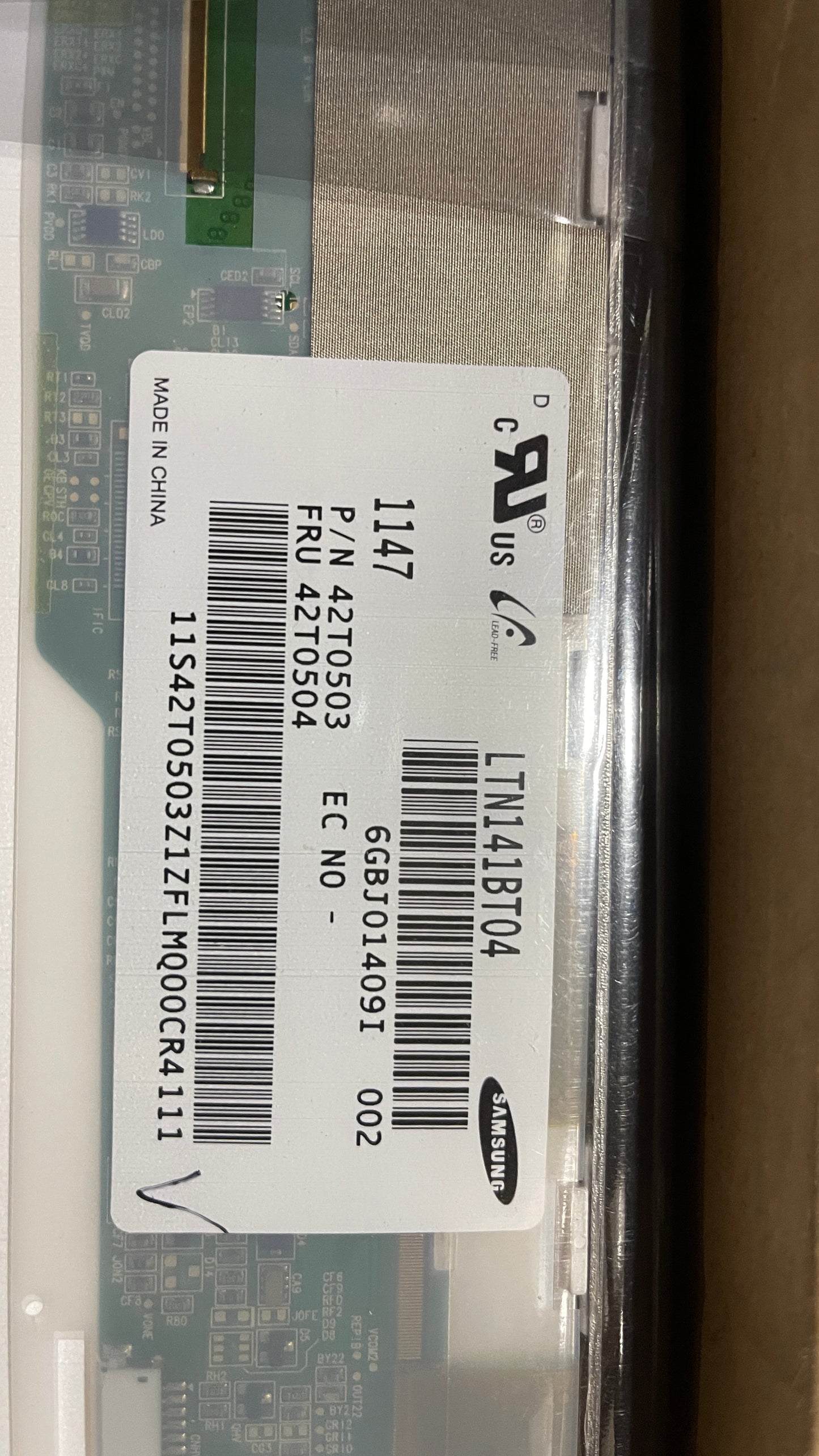 Lenovo 42t0504 Replacement LAPTOP LCD Screen 14.1" WXGA+ LED DIODE (Substitute Replacement LCD Screen Only. Not a Laptop ) (LTN141BT04)