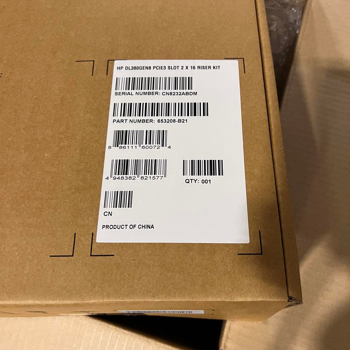 HP PCI Express Riser Kit - ProLiant DL380p Gen8, DL560 653208-B21 676407-001