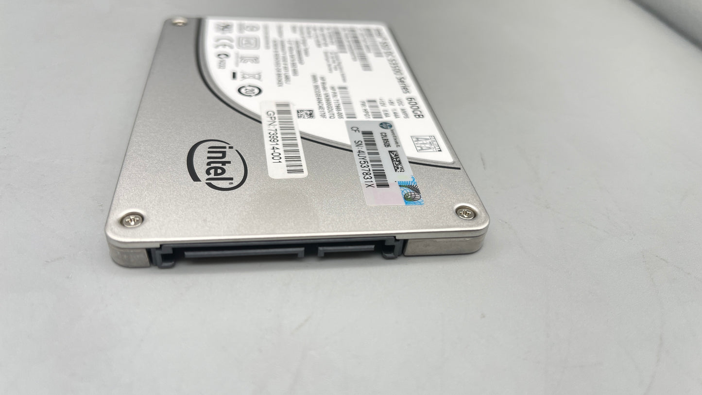 HP 717968-005 739914-001 Intel SSD DC S3500 600GB SSDSC2BB600G4P 2.5" 6Gb/s SATA