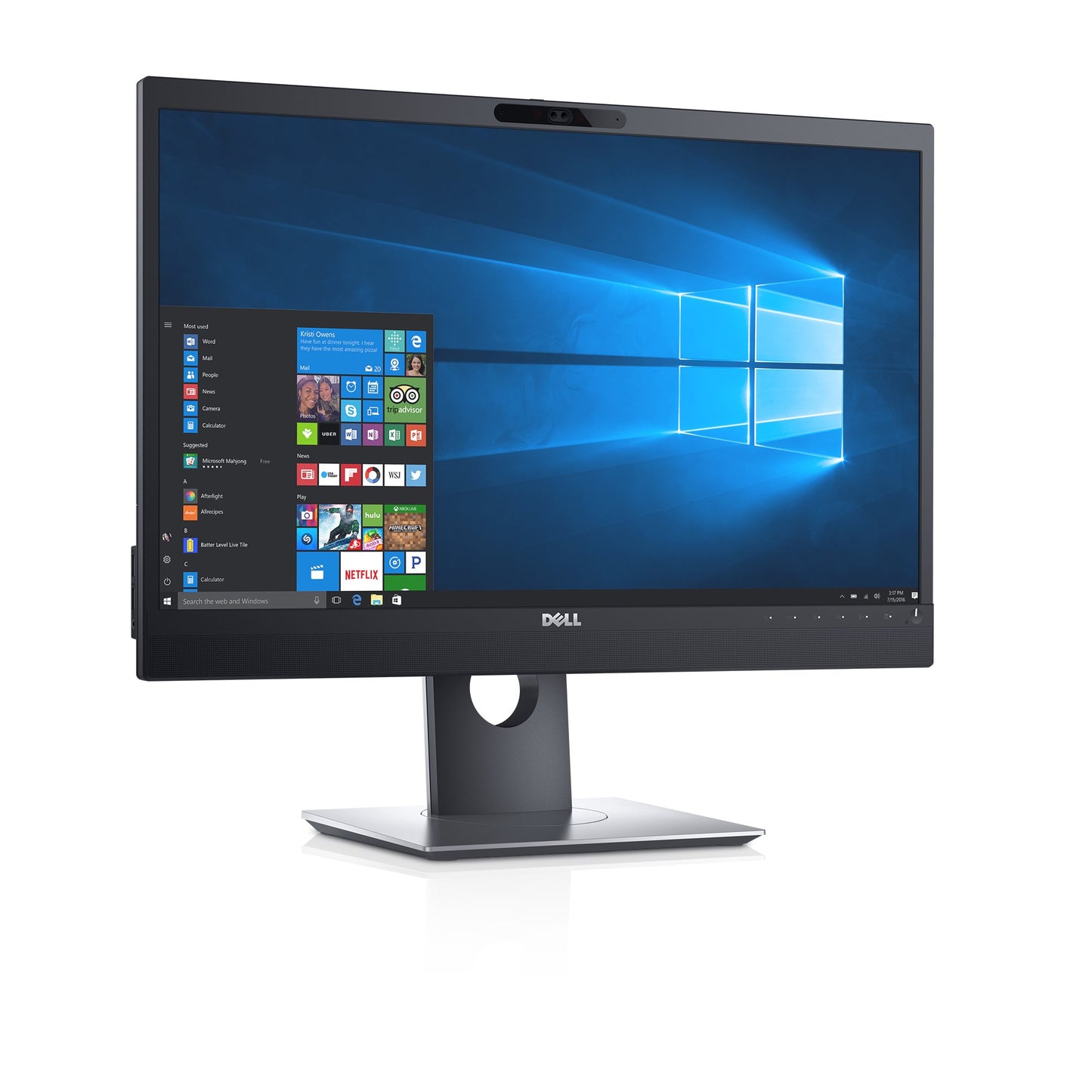 Dell P2418HZm 24" Monitor for Video Conferencing - P Series,black/silver used Grade A
