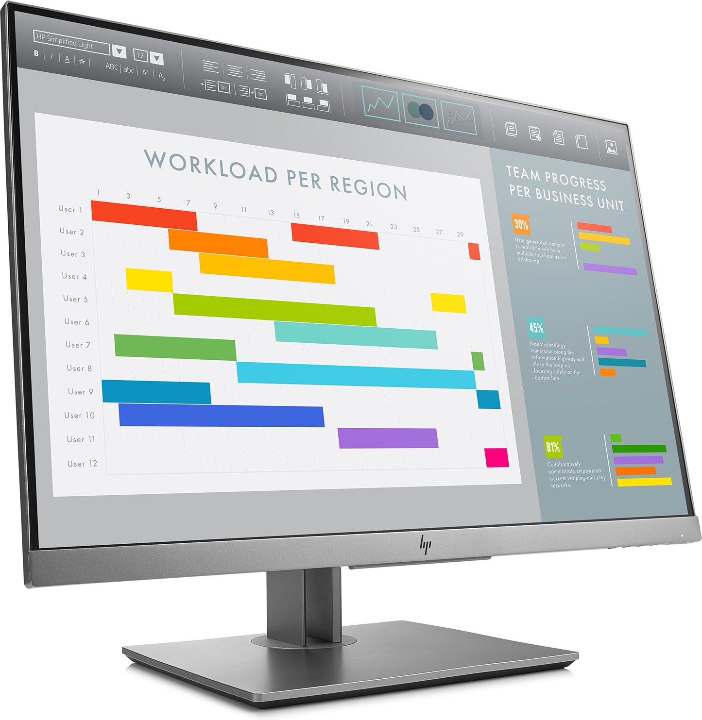 HP EliteDisplay E243i 24-Inch LED-Lit Monitor used Grade B