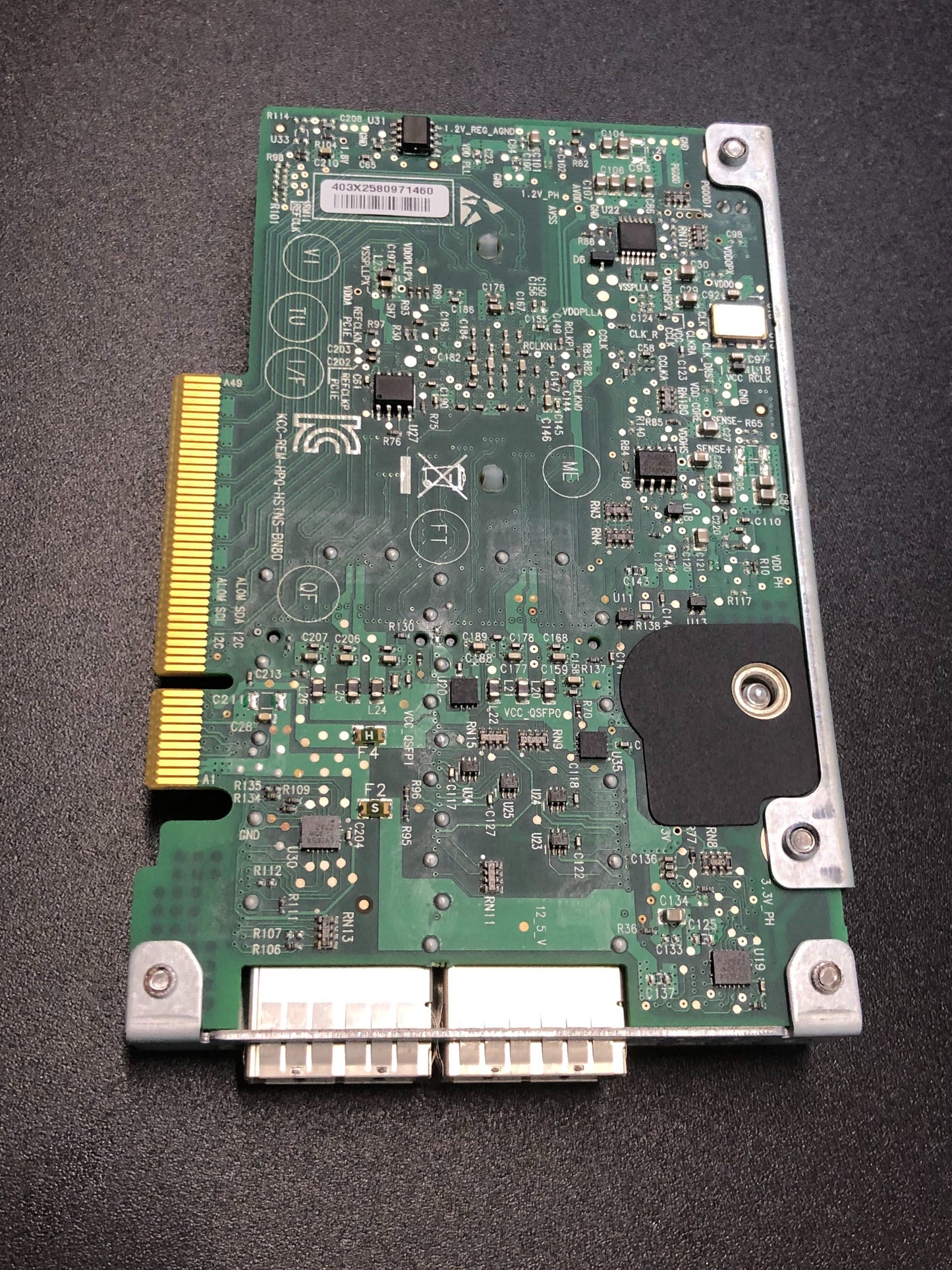 HP 656091-001 QDR/EN 10GB DUAL PORT 544FLR-QSFP ADAPTER - 649283-B21, 661687-001