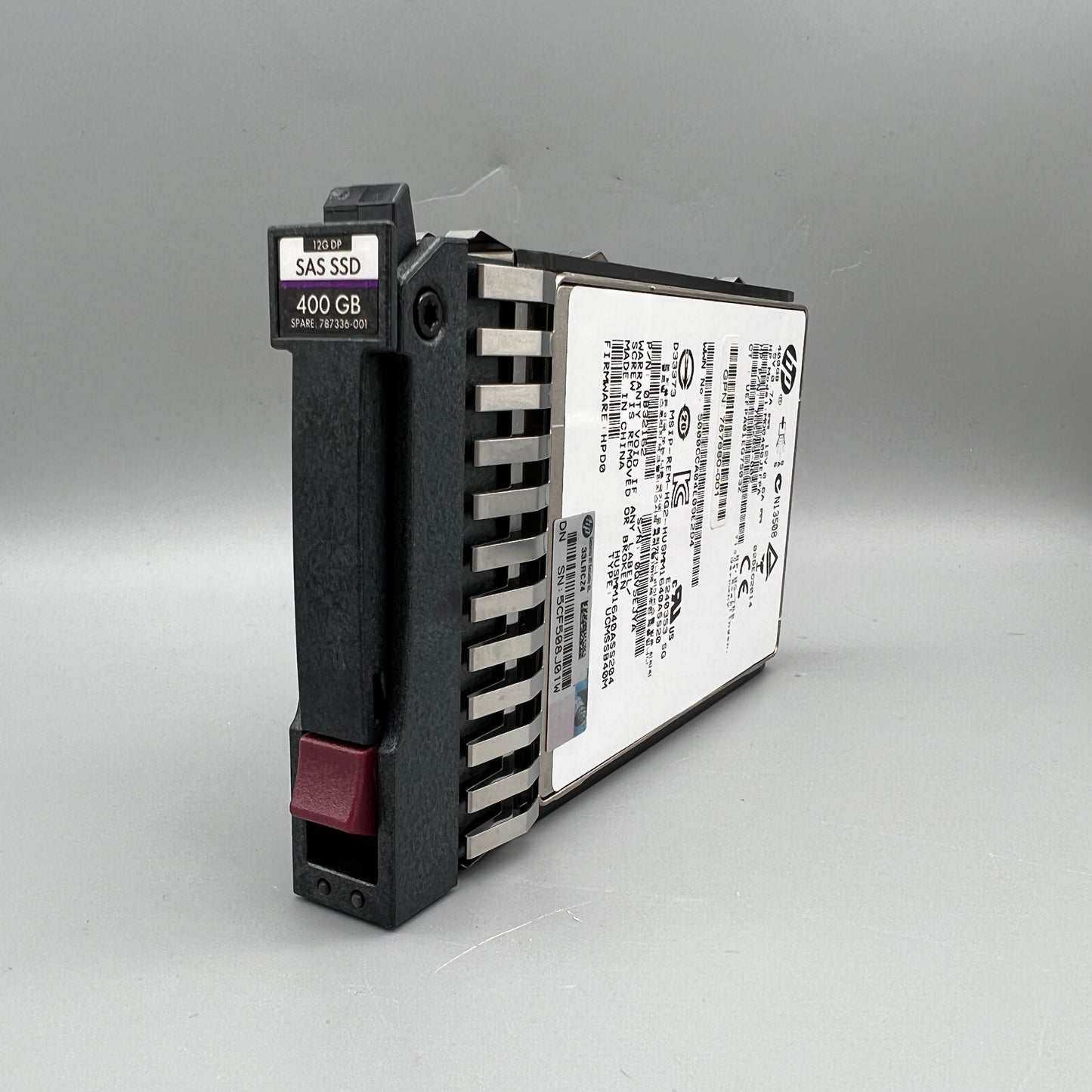 HP 400GB 12Gb/s SAS SSD ME 2.5" Hot-Swap J9F37A 765289-002 787680-001 787336-001