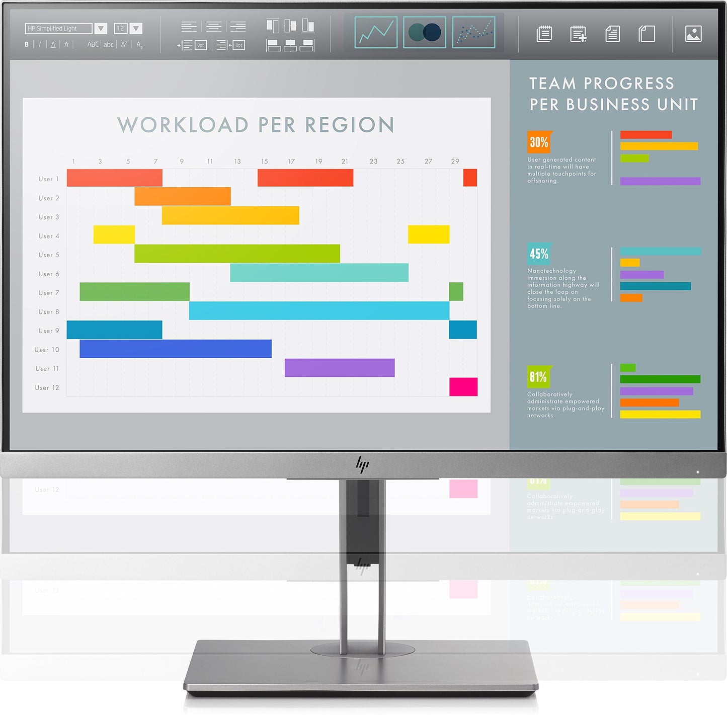 HP EliteDisplay E243i 24-Inch LED-Lit Monitor used Grade B