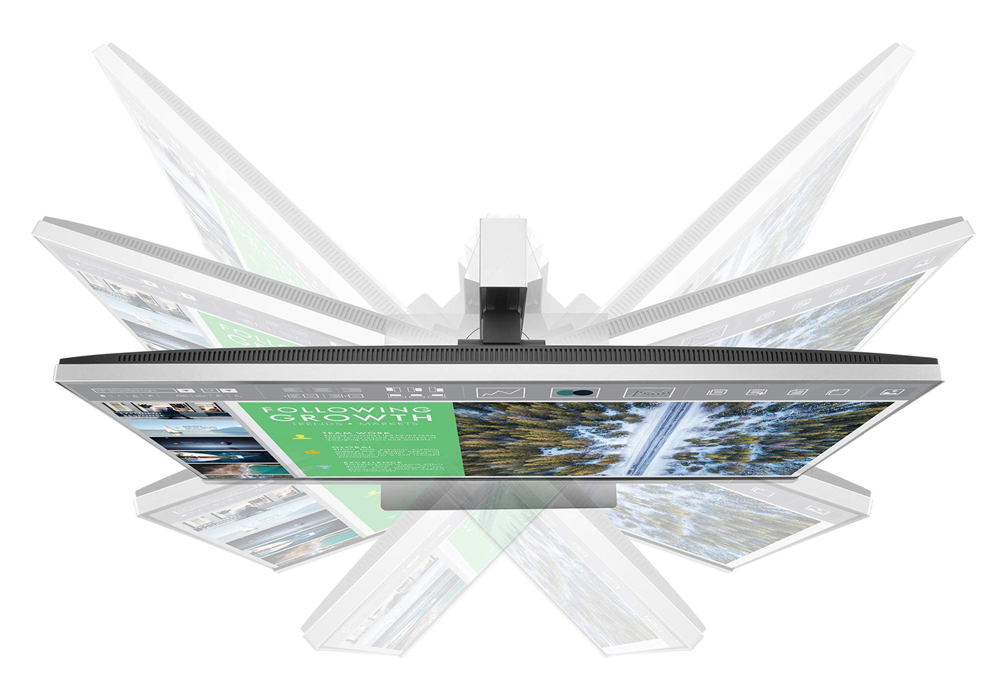 HP EliteDisplay E243 23.8-Inch Screen LED-Lit Monitor Silver USED GRADE A, without Stand.
