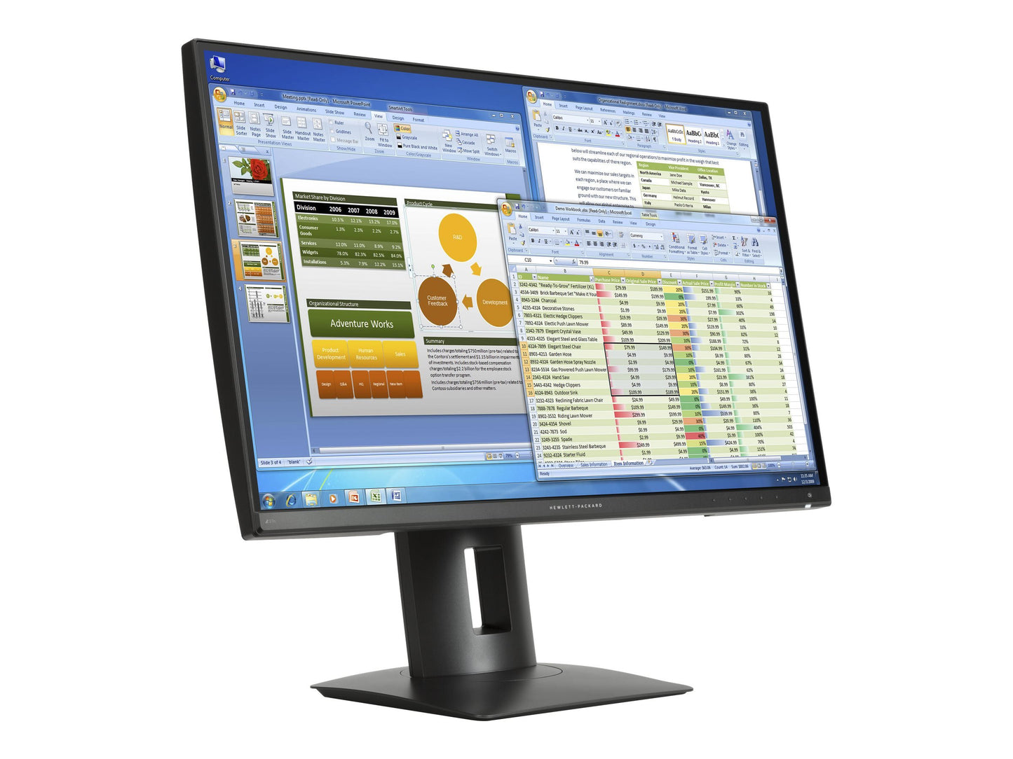 HP K7C09A8#ABA Z27n 27'' Quad HD LED-Backlit Monitor, Black used Grade B