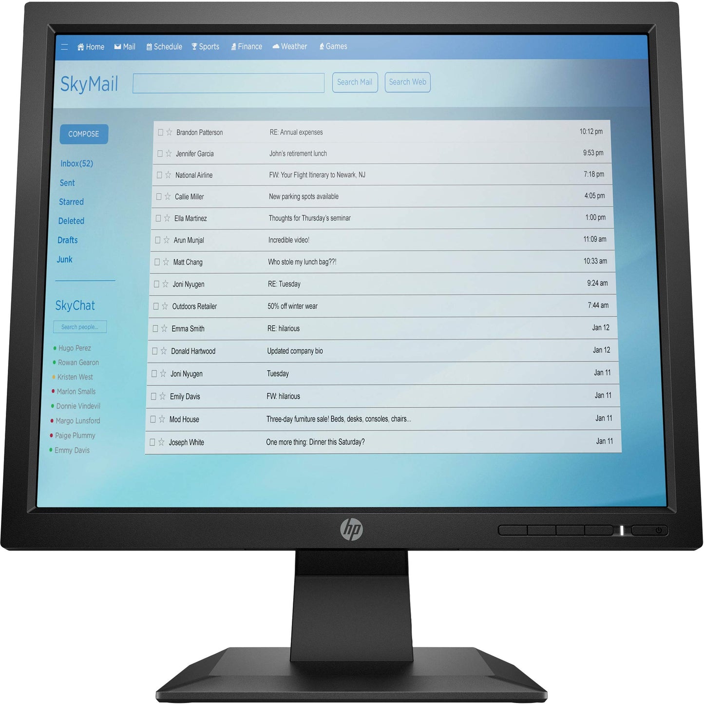 HP P174 5:4 17-inch LED Display SXGA Nero Used Grade B