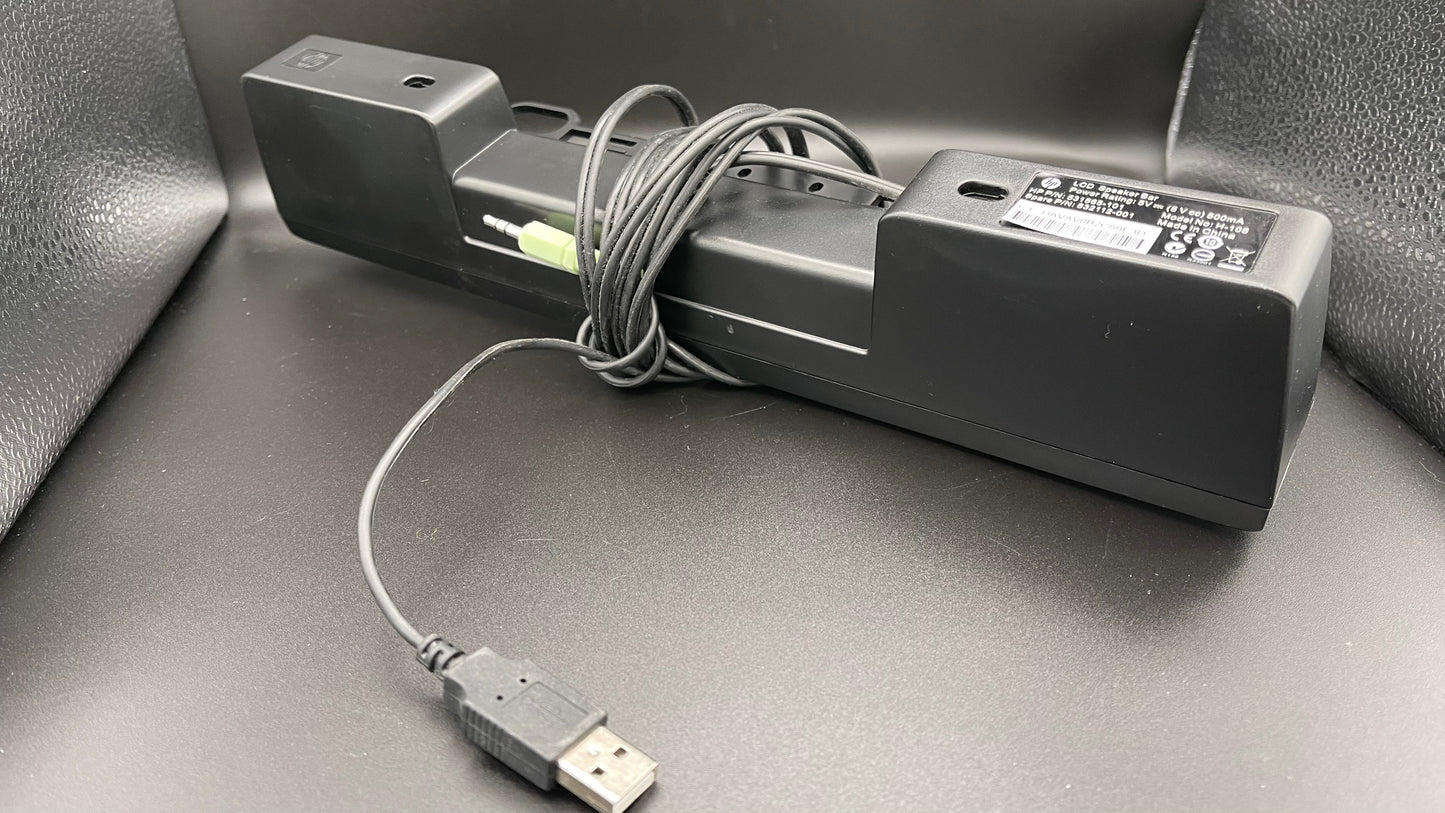 532112-001 - HP flat panel monitor speaker bar (Black) -used