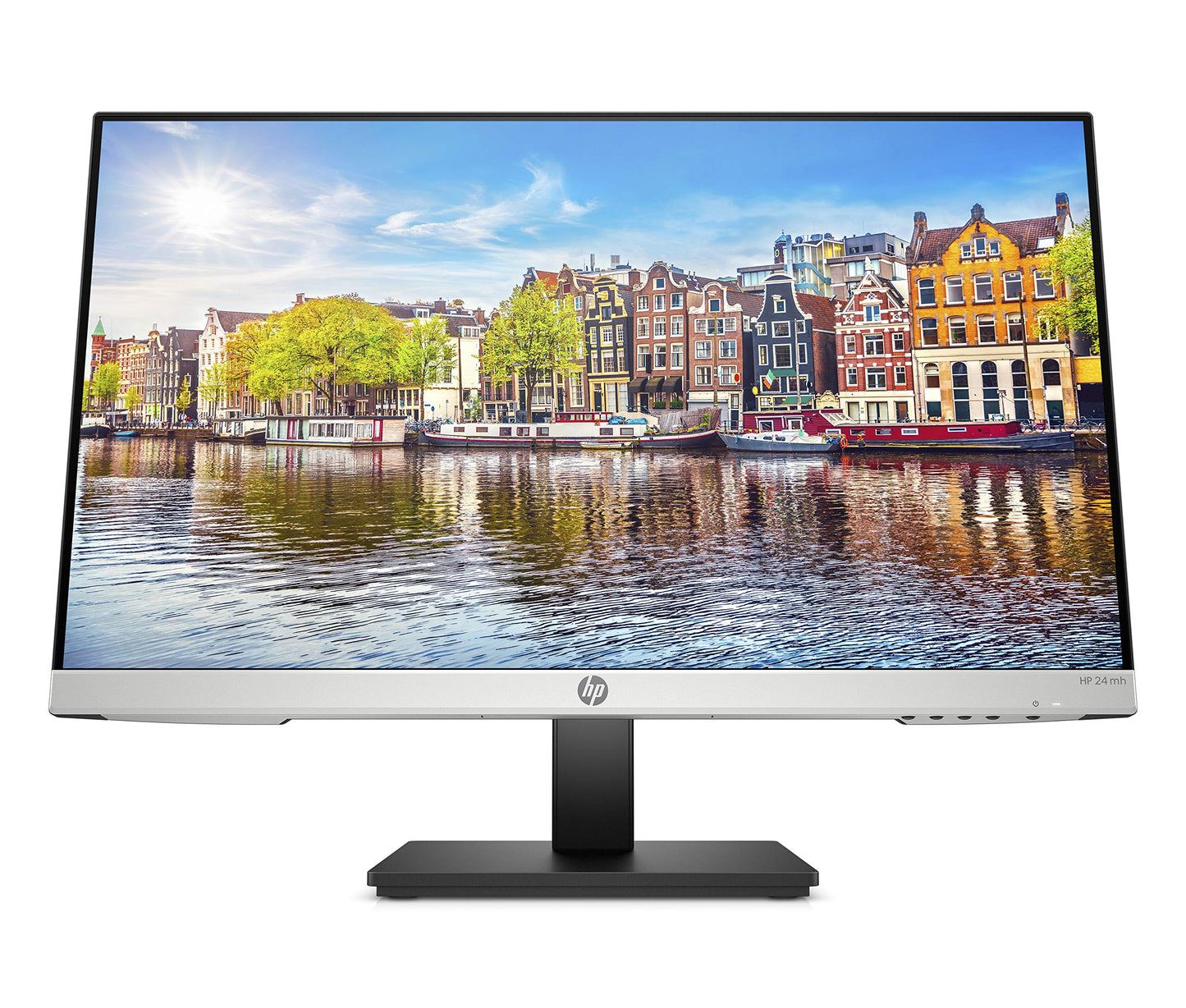 HP 24mh FHD Computer Monitor with 23.8-Inch IPS Display (1080p) - Built-In Speakers and VESA Mounting -used A