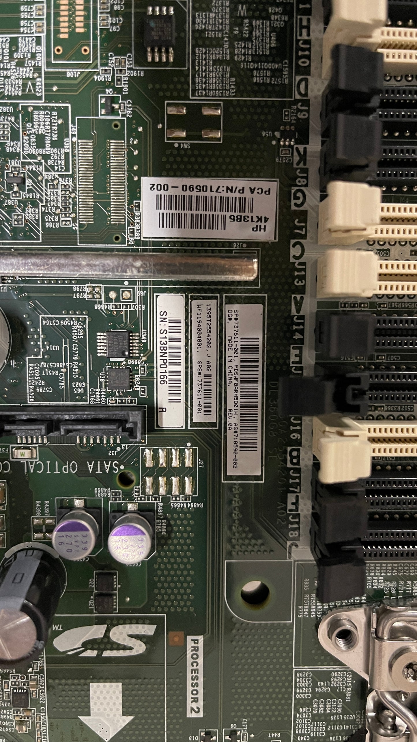 Hp 737611-001 System Board For Proliant Dl360p Server Gen8