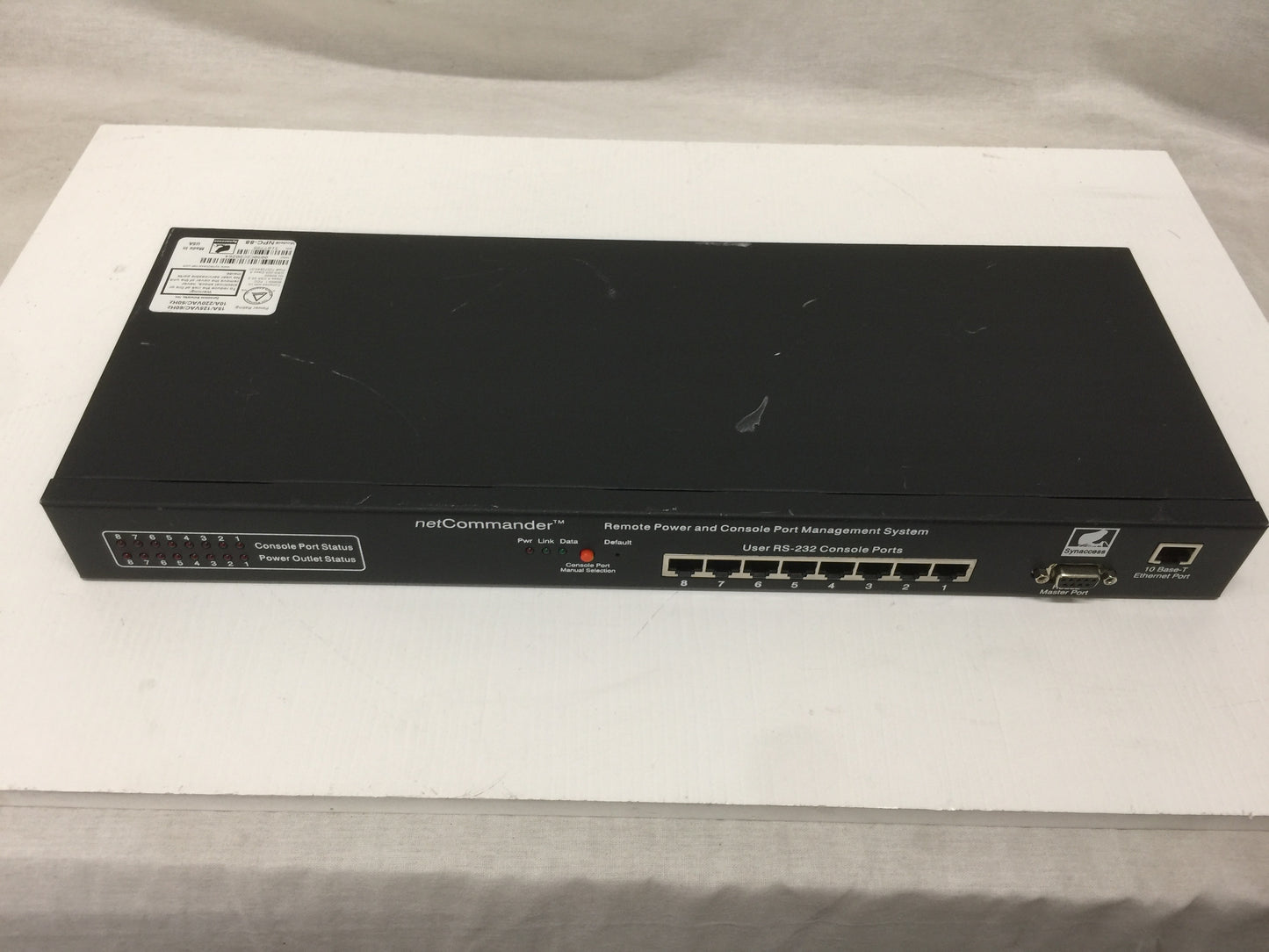 Synaccess NetCommander NPC-88 Remote Power Management System Used