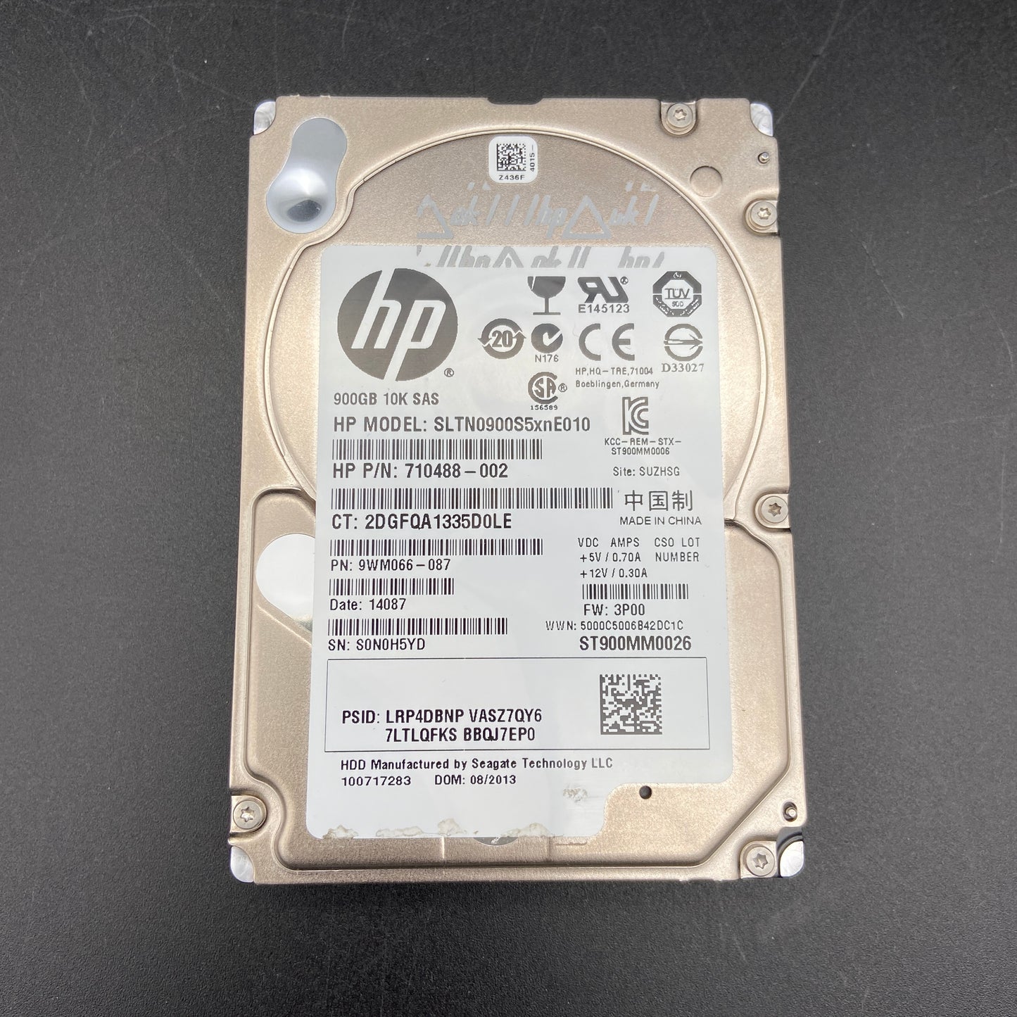 HP 900GB 10KRPM SAS 6Gbps Hard Drive 710488-002