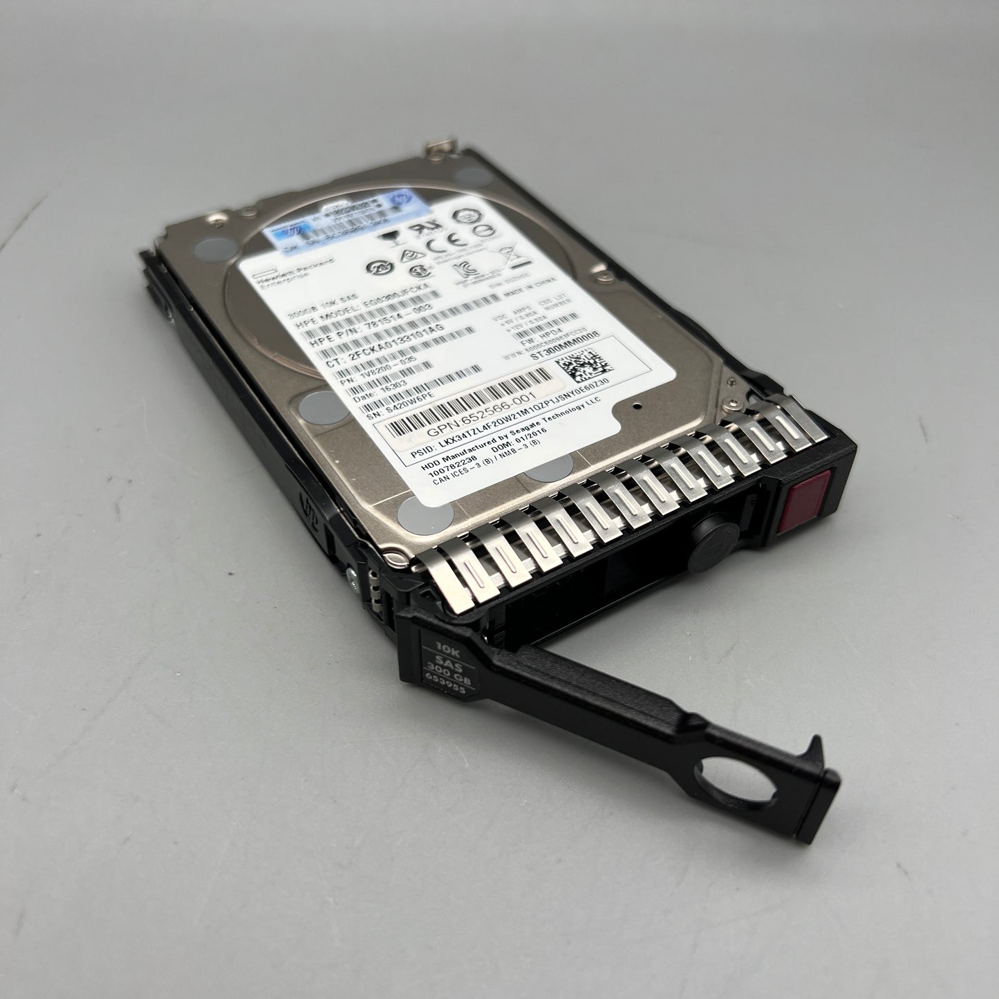HP 300GB 10K SAS 6Gbps Hot-Pluggable Dual Port 652566-001 781514-003 693569-001
