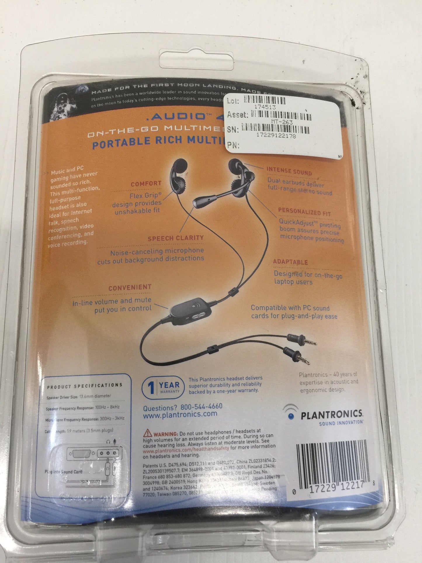 Plantronics .Audio 450 Audio 450 Ultimate Performance On-The-Go Headset