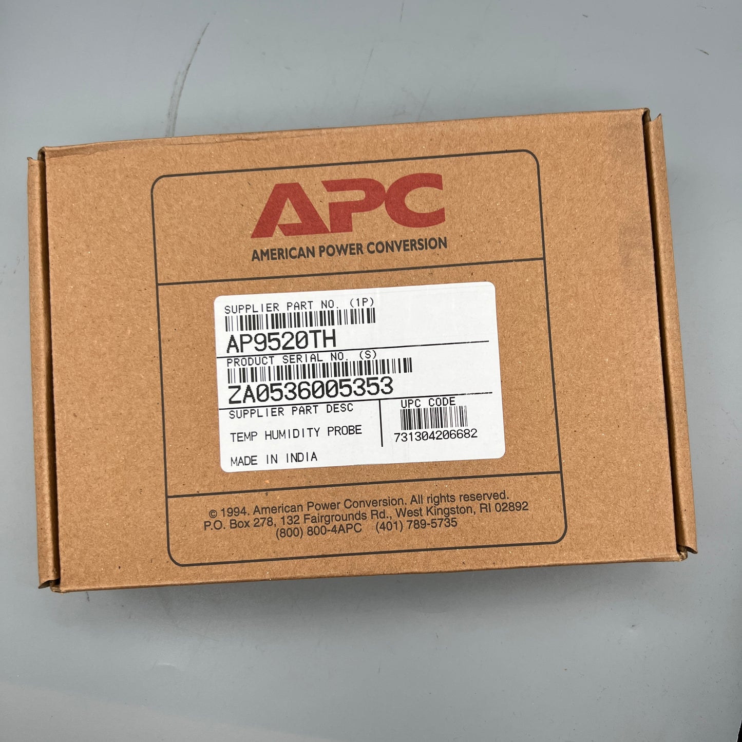 APC AP9520TH Temperature and Humidity Sensor with Display