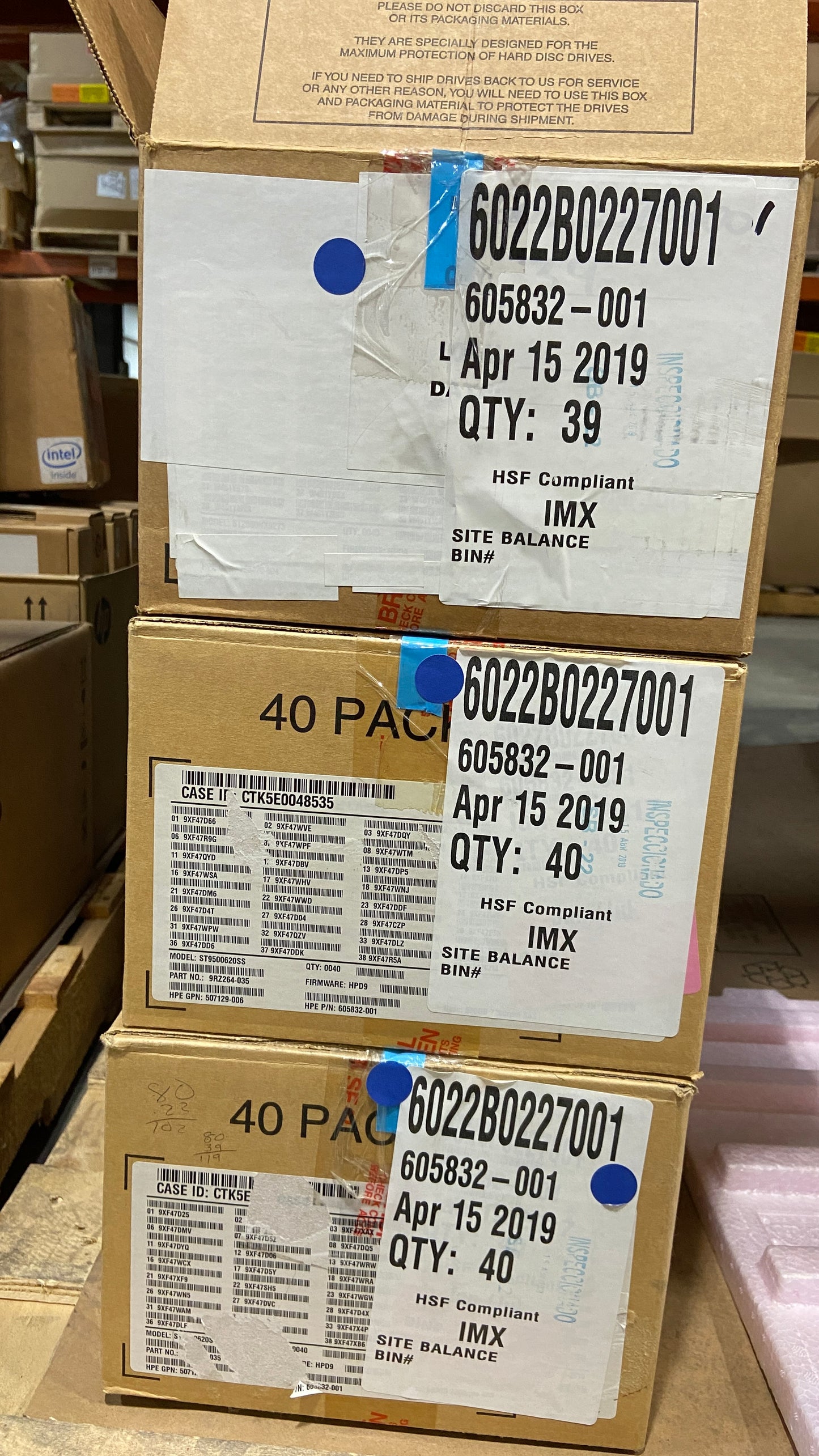 Brand New HP 500GB 7200rpm SAS 2.5-inch HDD 605832-001 507129-006