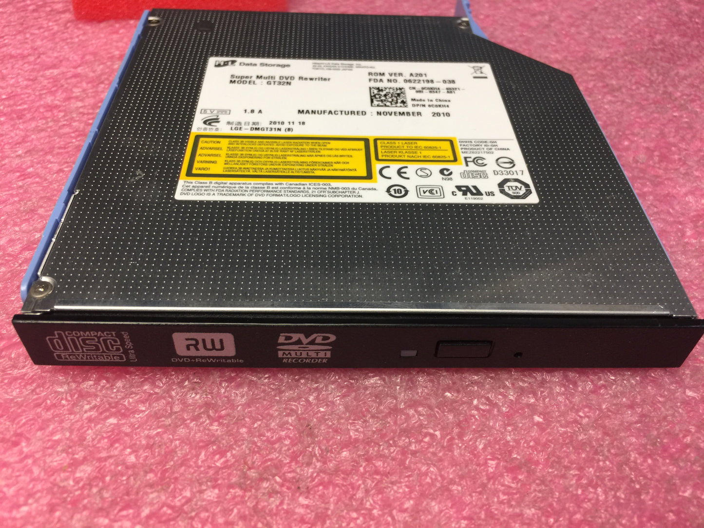 Dell Optiplex 780 DVD-RW Internal Drive GT32N C8KH4 VFG2N Used