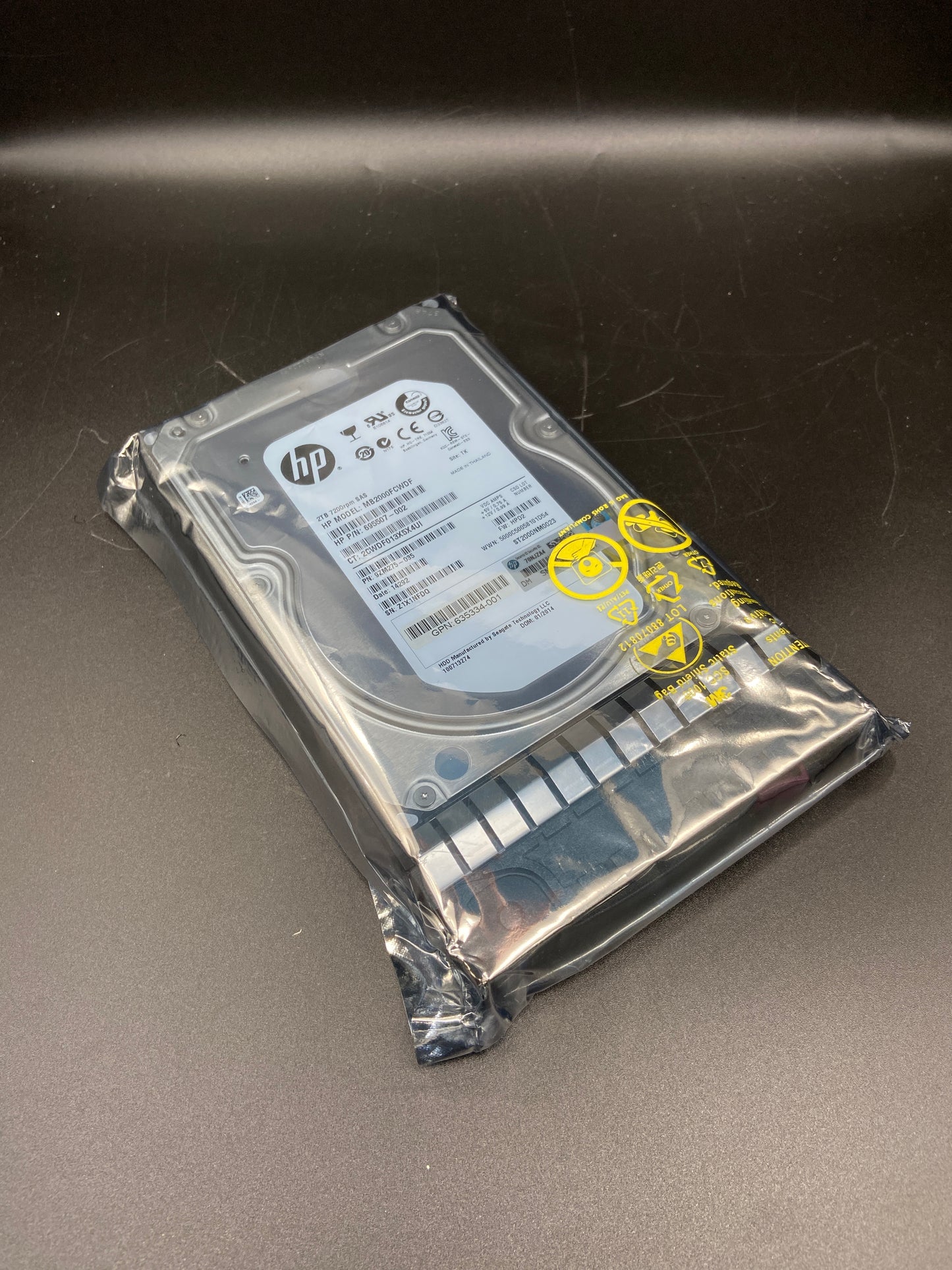 HPE 635334-001 2TB SAS 7200rpm 6Gbps 3.5inch 16MB-Cache Hot Swap Hard Drive