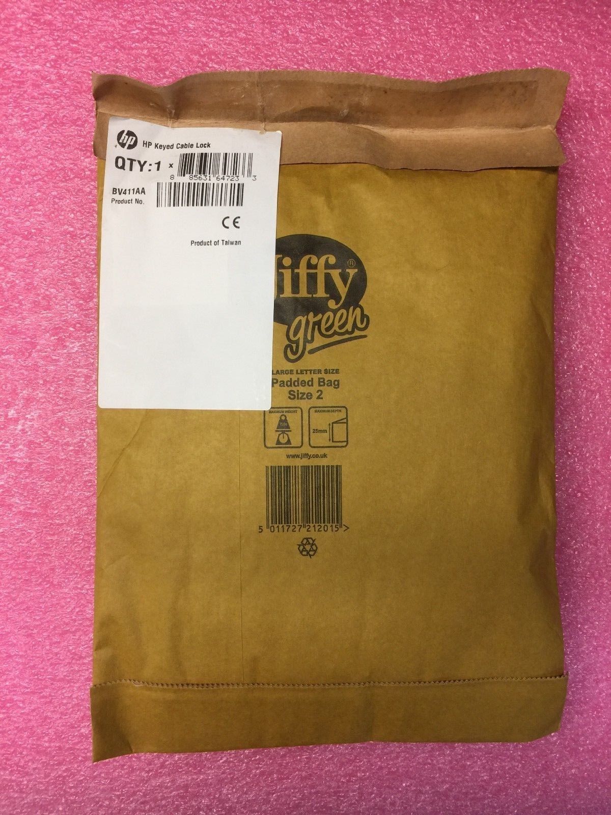 HP Keyed Cable Lock BV411AA