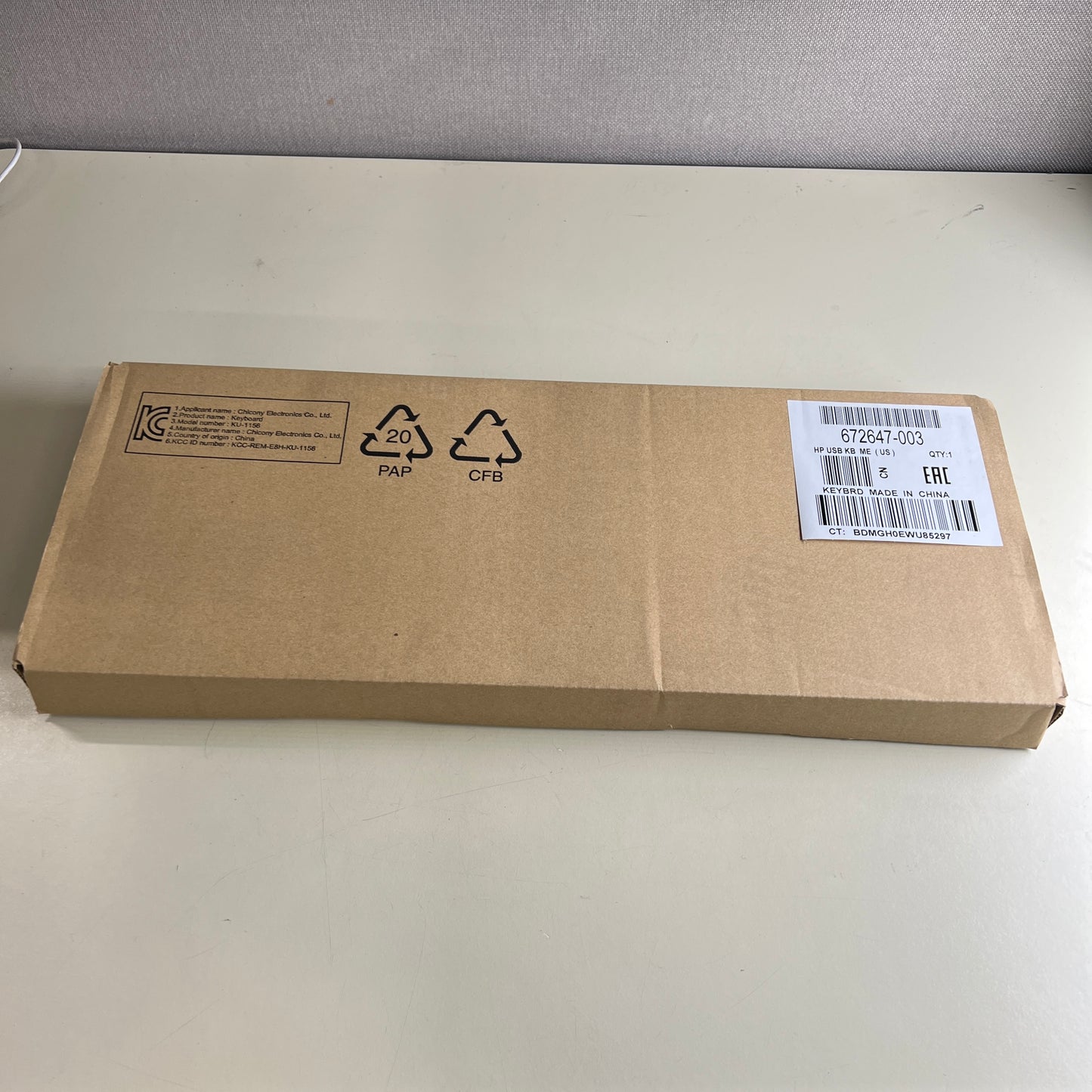 HP Original black keyboard KU-1156 PN# 672647-003 NEW