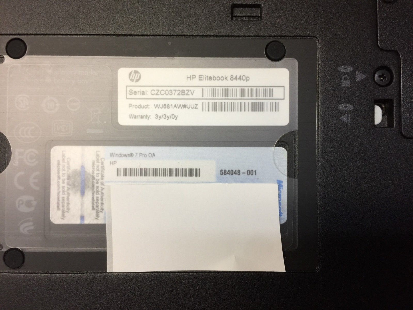 HP EliteBook 8440p 14" - i5 520M - 2 GB RAM - 250 GB HDD - Windows 7 Pro Used