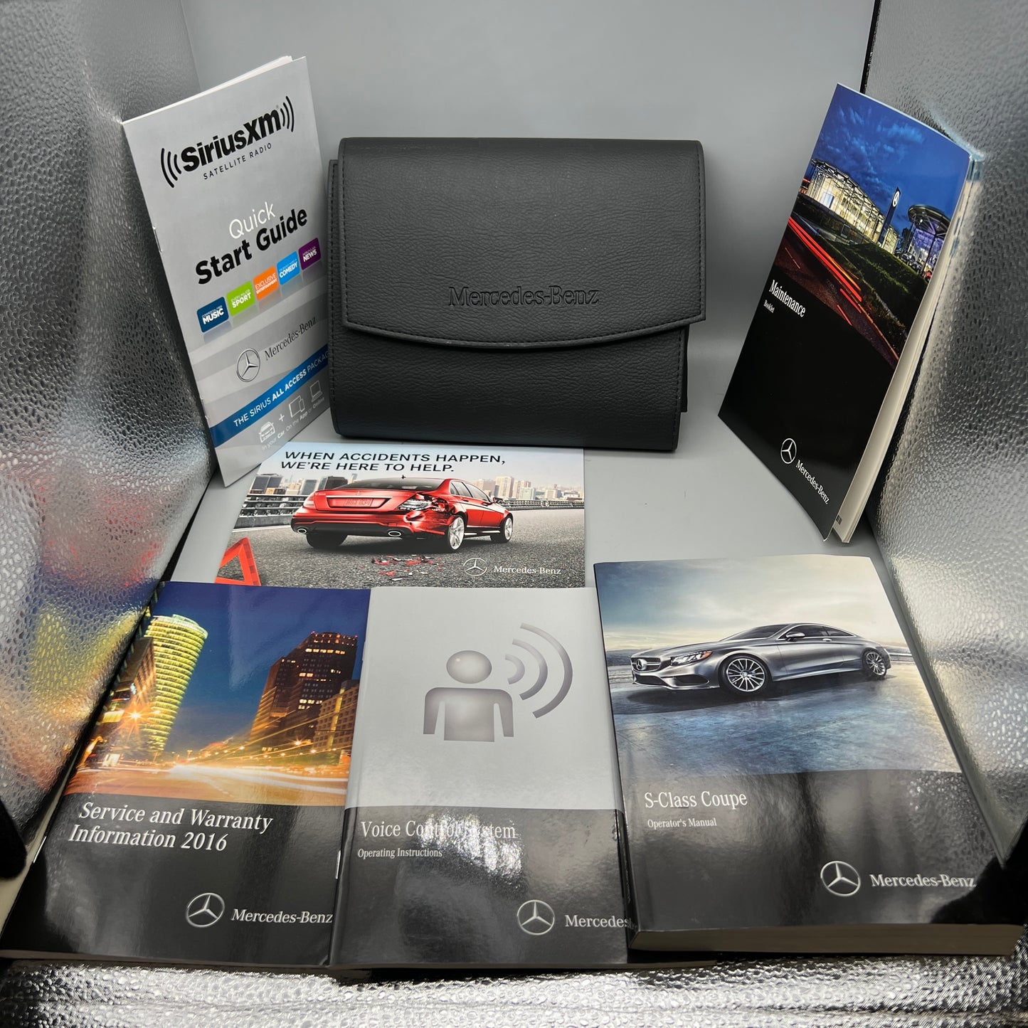 Genuine 2016 Mercedes-Benz S-Class Coupe Operator's Manual with OEM leather case