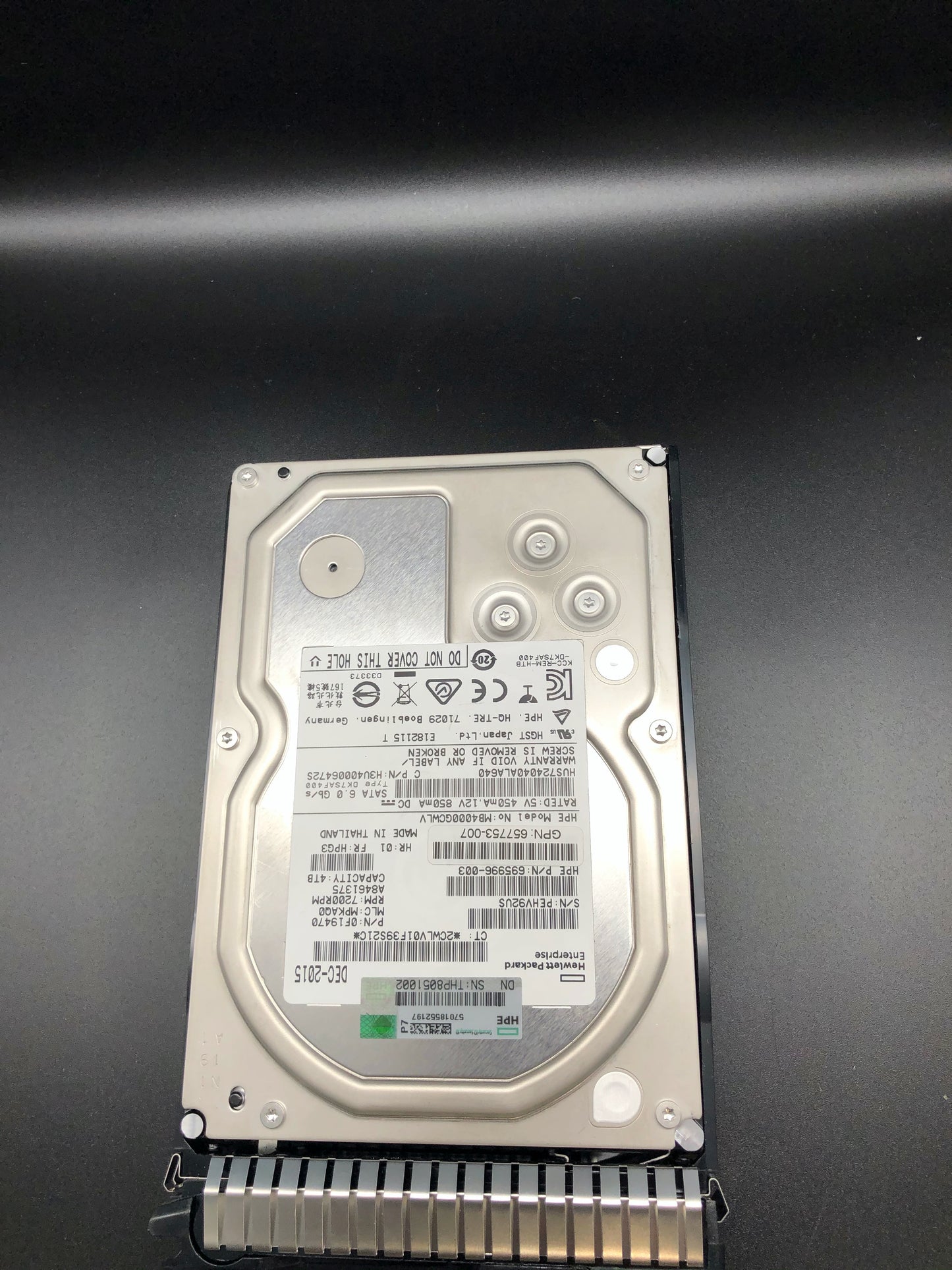 HP 695996-003 4TB 6G 7.2K LFF 3.5" SATA (hgst) HARD DRIVE with tray