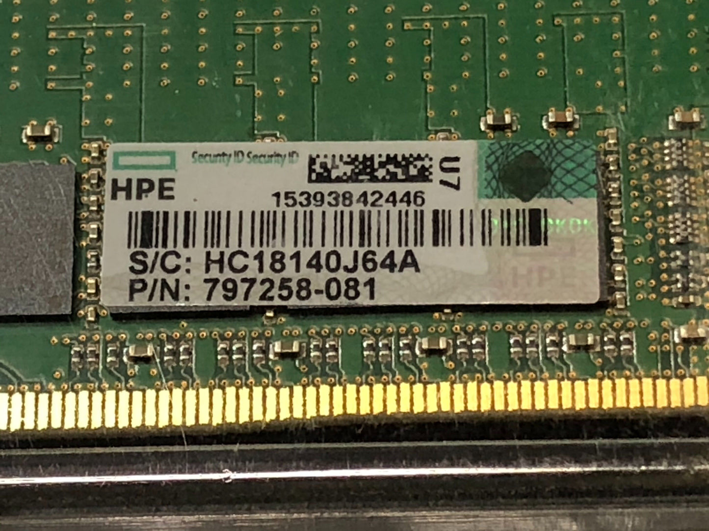 HPE RAM Memory 1 x 8GB DDR4 SDRAM 8 DDR3 2400 SDRAM 805669-B21, Green