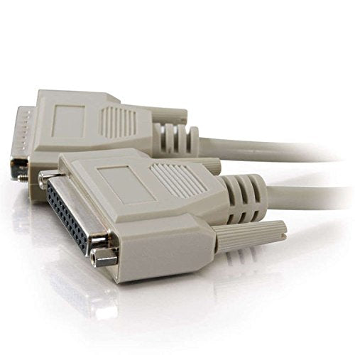 C2G 02658 DB25 M/F Serial RS232 Extension Cable, Beige (15 Feet, 4.57 Meters)