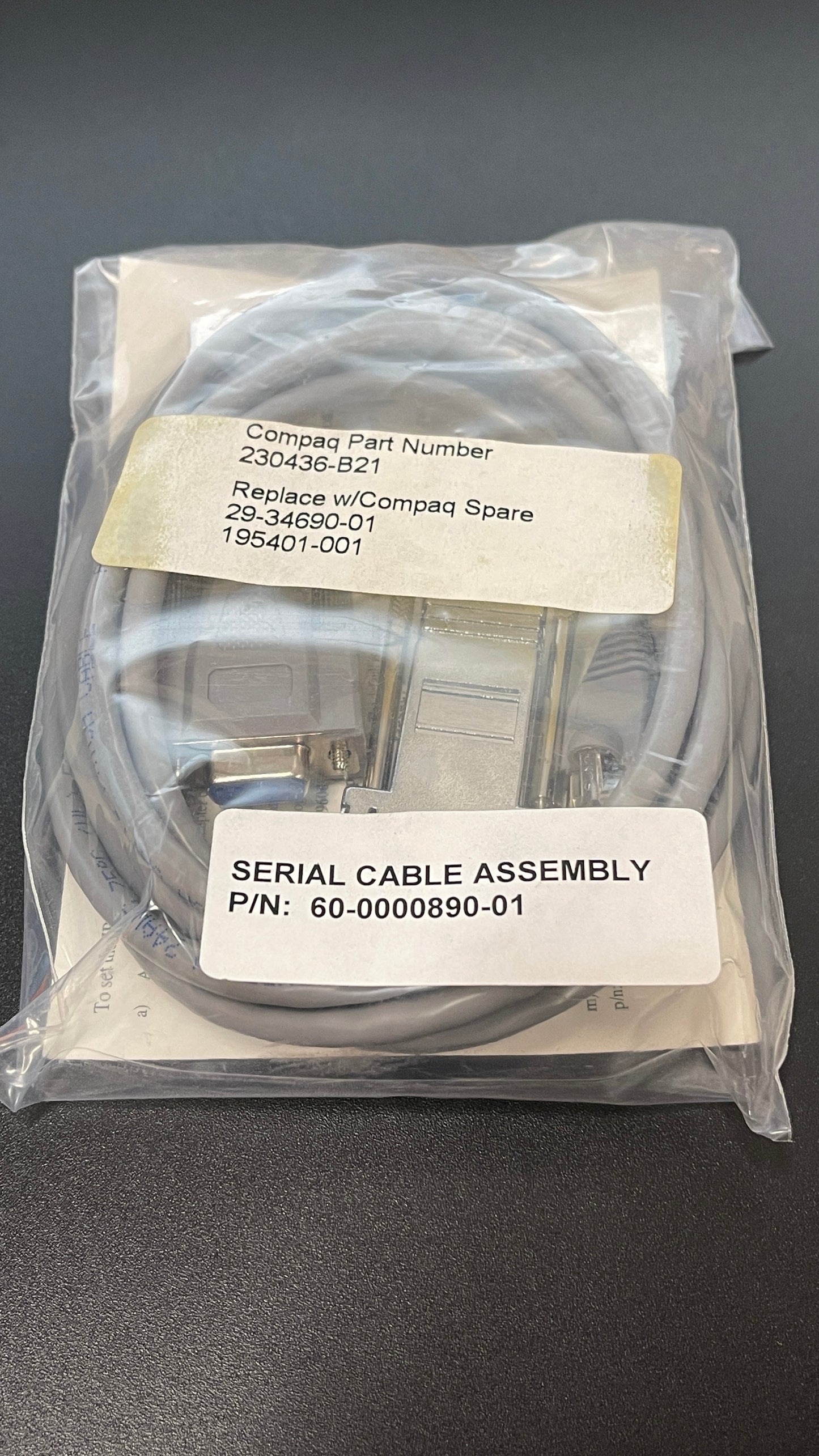 HP 230436-B21 3M 9-PIN F to TP RJ45 Server SAN Switch Serial Cable Assembly Kit