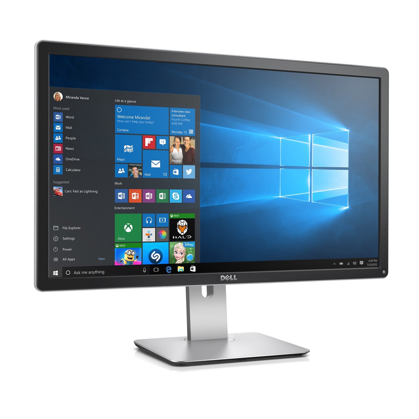 Dell Ultra HD 4k Monitor P2715Q 27-Inch Screen LED-Lit used Grade B