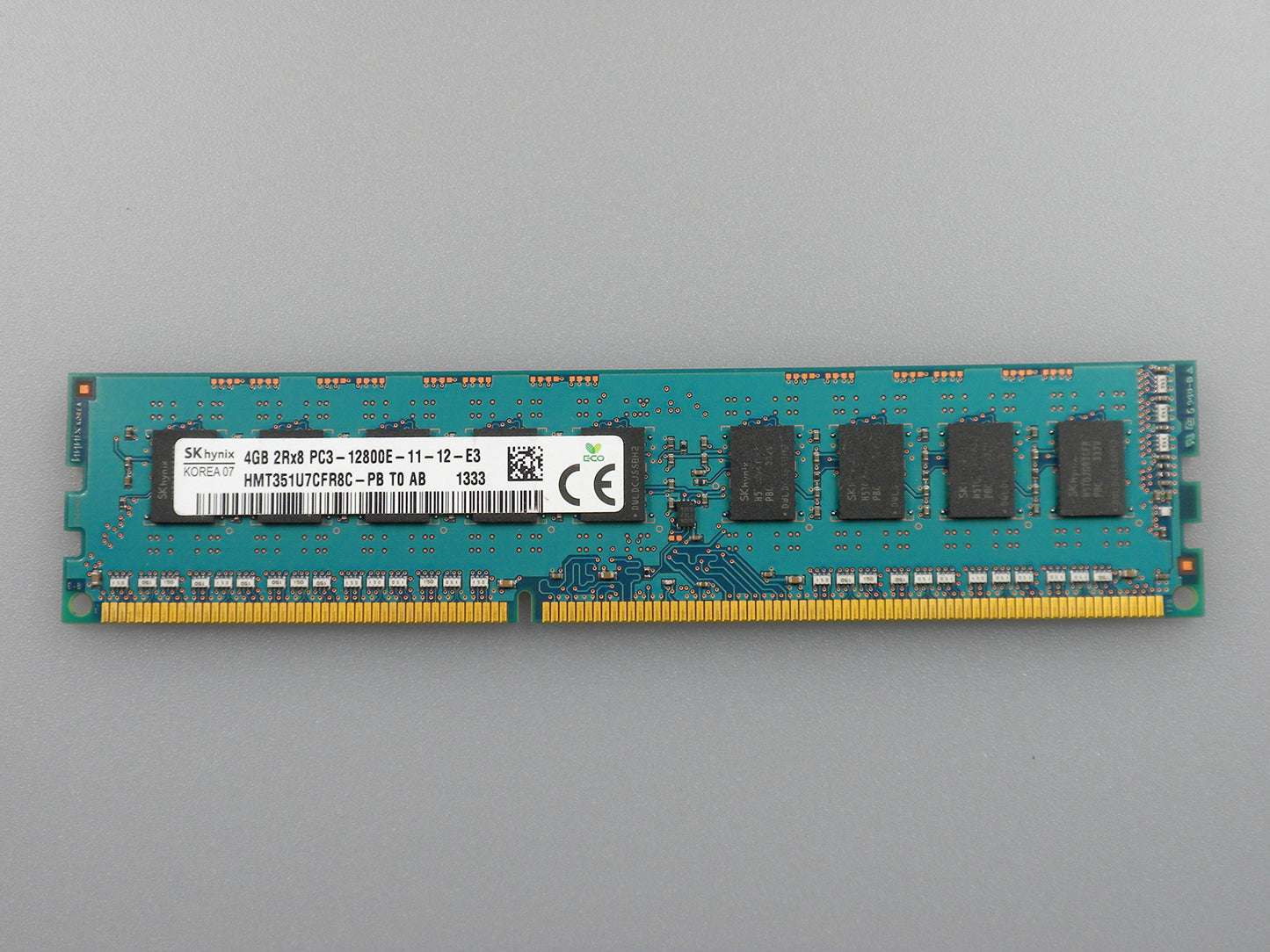 SK Hynix 4GB 2RX8 PC3-12800E 1600MHZ HMT351U7CFR8C-PB used