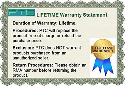 5-Pack 1ft Premium GOLD Series AC Power Strip Outlet Extender / Saver - GOLD