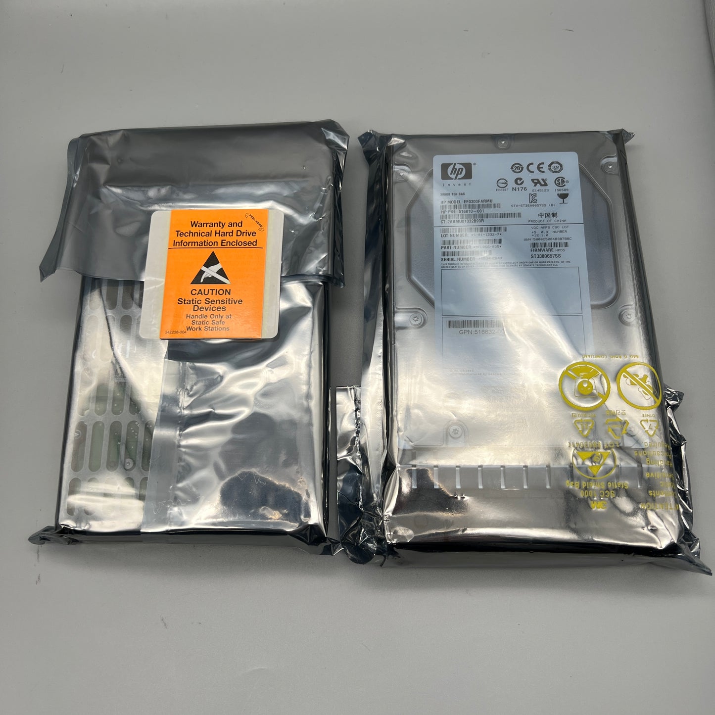 HP 300GB 15K SAS 3.5inch OEM HDD HOT-Plug w/tray DP 516810-001 516832-001 517350