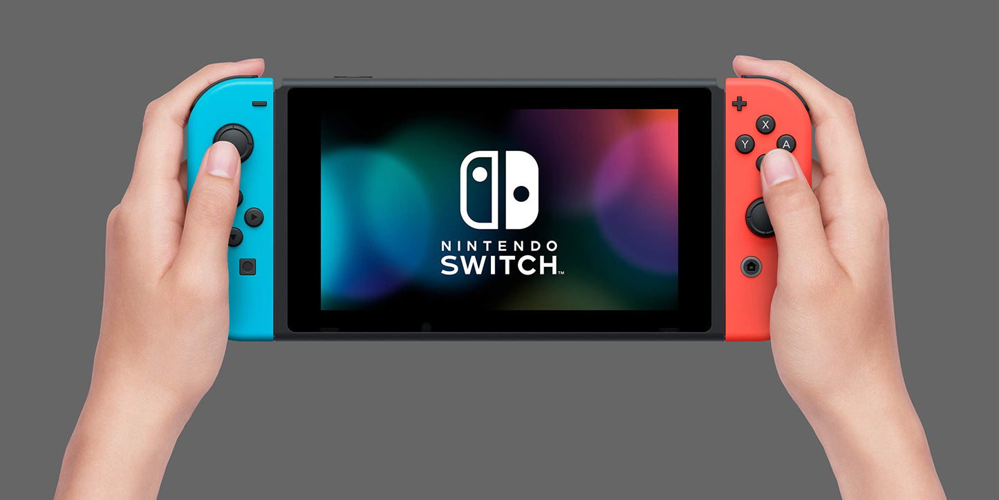 Nintendo Switch with Neon Blue and Neon Red JoyâCon - HAC-001(-01)